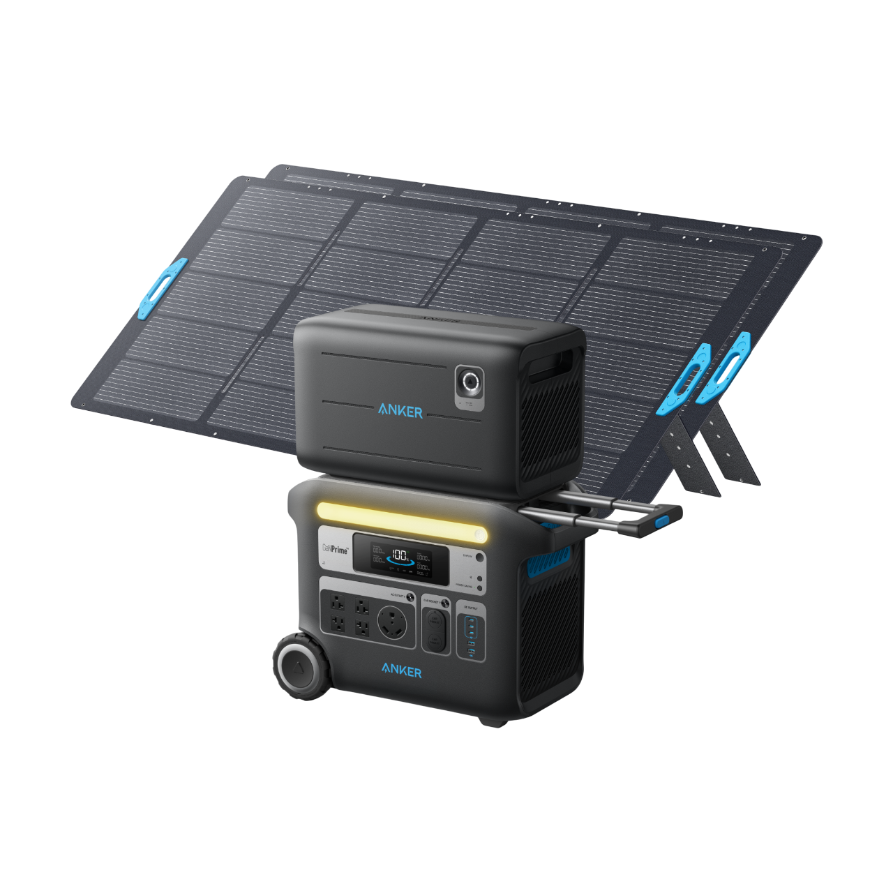 Anker SOLIX F2000 + BP2600 Expansion Battery + 2x 400W Solar Panel image 0