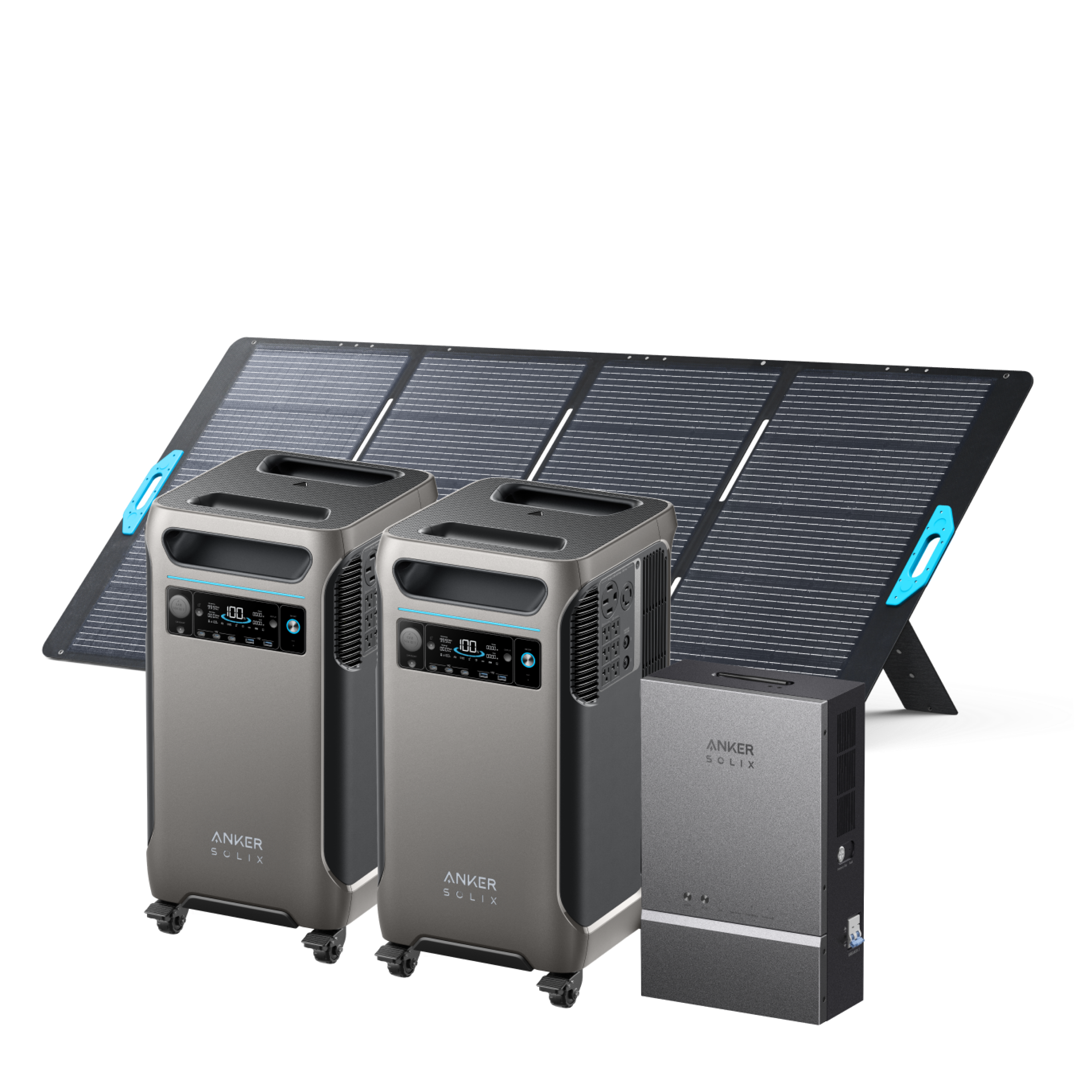 2Anker SOLIX F3800 (7.68kWh | 12kW) + Smart Home Power Kit + 400W Solar Panel image 0