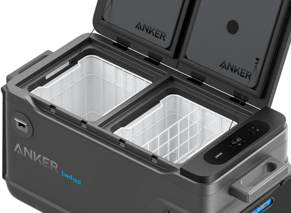 Anker EverFrost Dual-Zone Portable Cooler 50 with 299Wh Battery(New), Powered by AC/DC or Solar image 4
