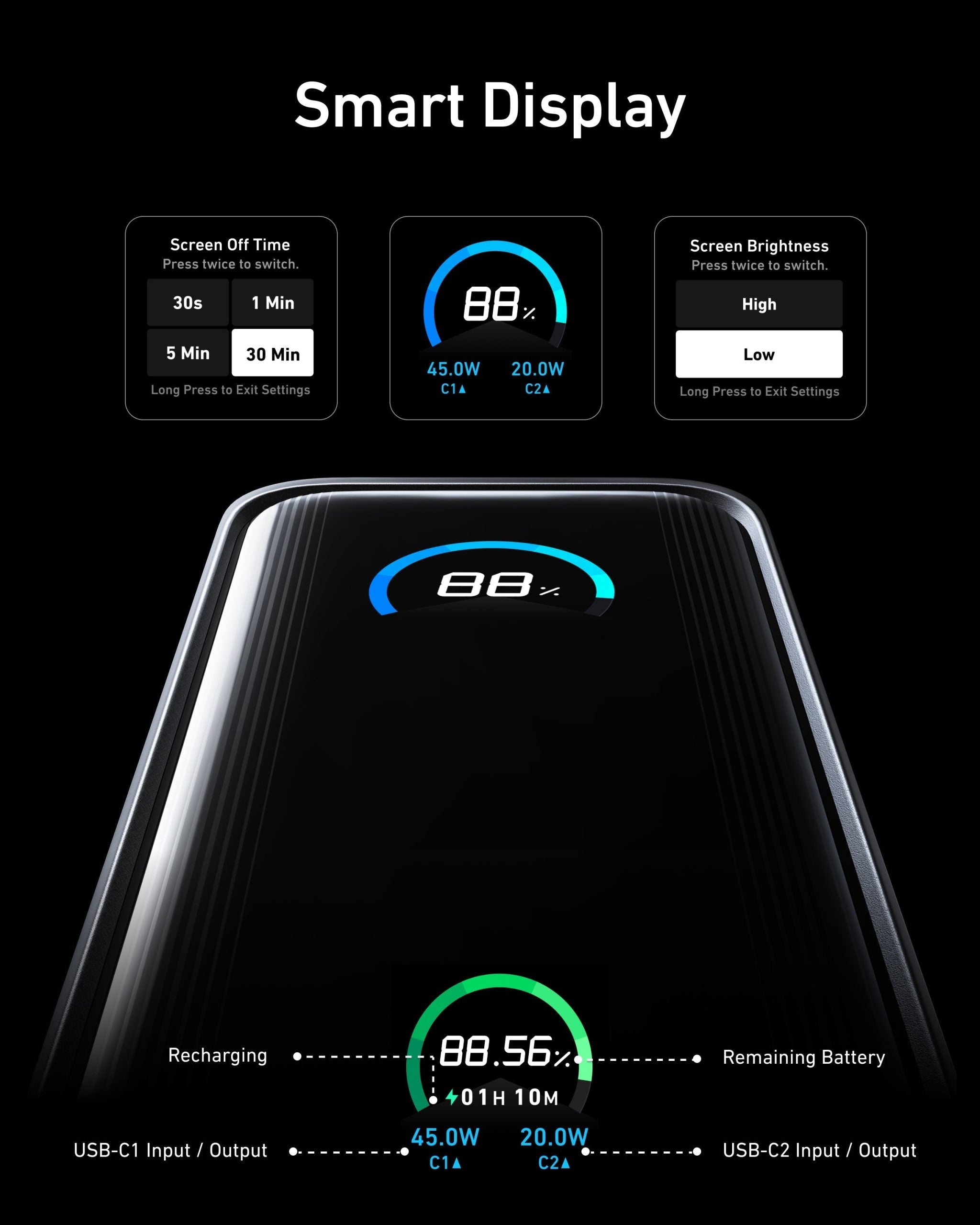 Anker Prime Power Bank (9.6K, 65W, Fusion) image 4