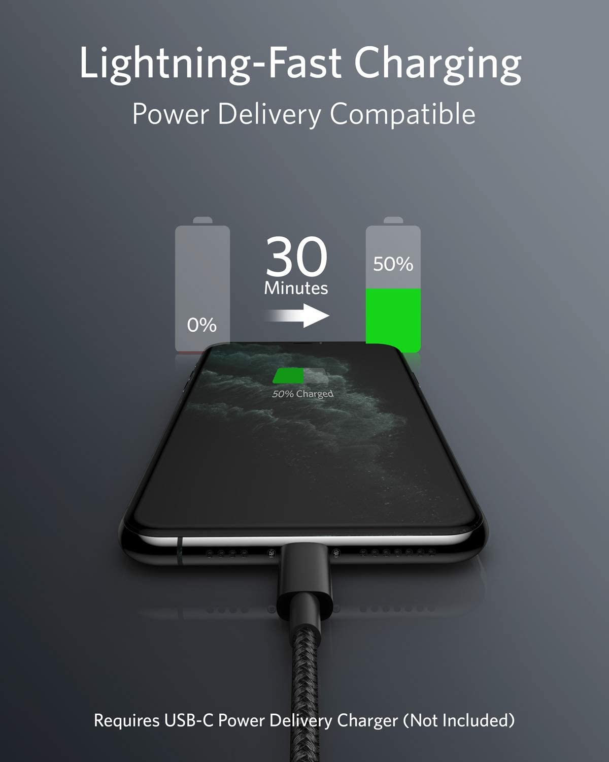 Anker 331 USB-C to Lightning Cable image 1