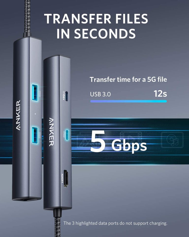 Anker 543 USB-C Hub (6-in-1, Slim) image 4