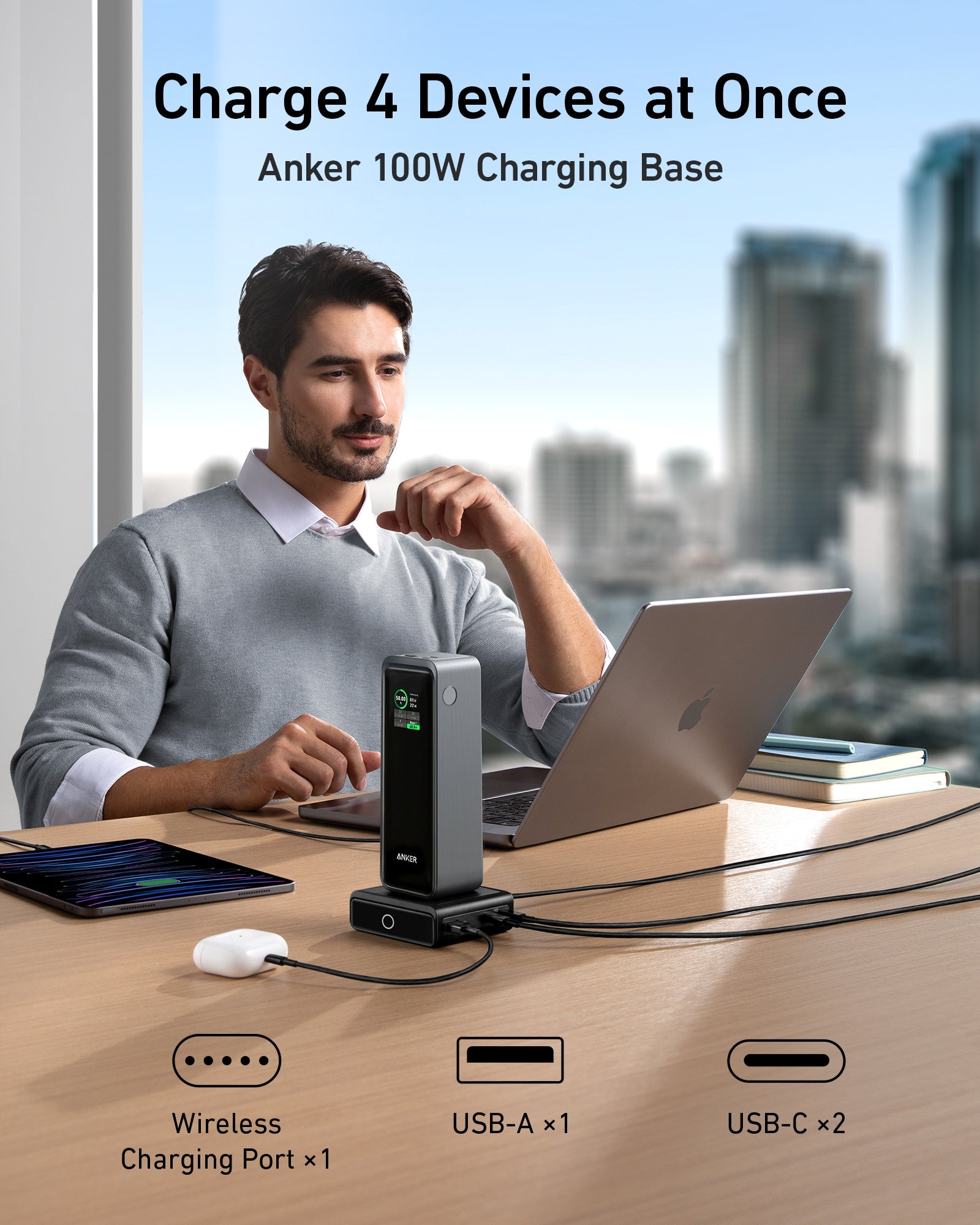 Anker Prime 27,650mAh Power Bank (250W) and 100W Charging Base image 5
