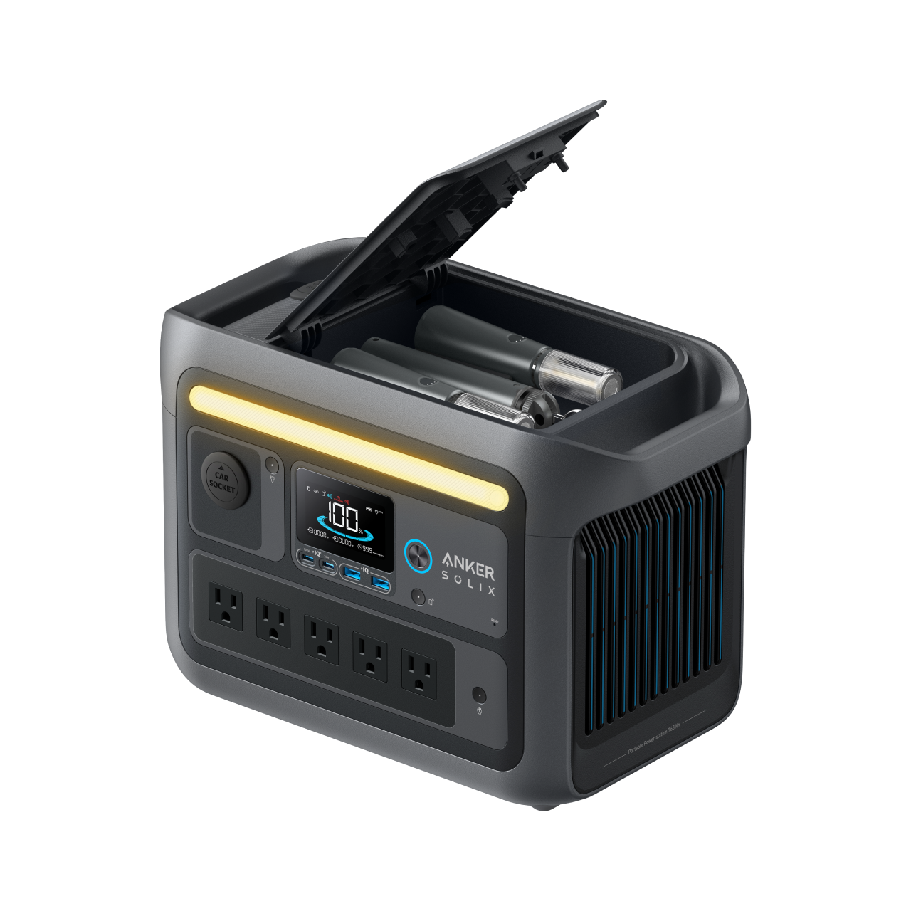 Anker SOLIX C800 Plus Solar Generator + 100W Solar Panel image 2