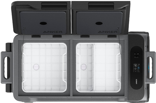 Anker EverFrost Dual-Zone Portable Cooler 50 with 299Wh Battery(New), Powered by AC/DC or Solar image 3