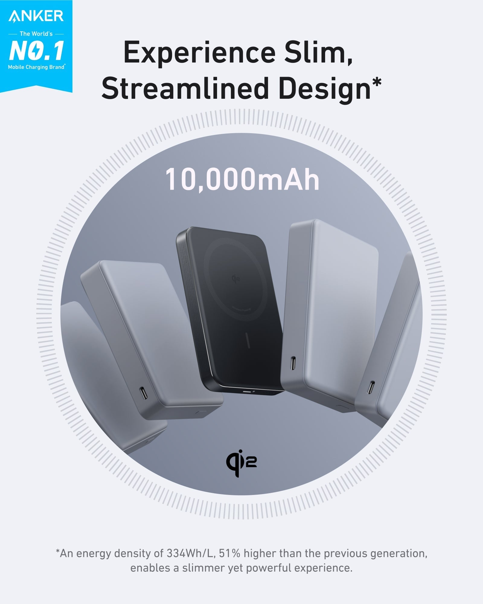 Anker MagGo Power Bank (10K, Slim) image 1