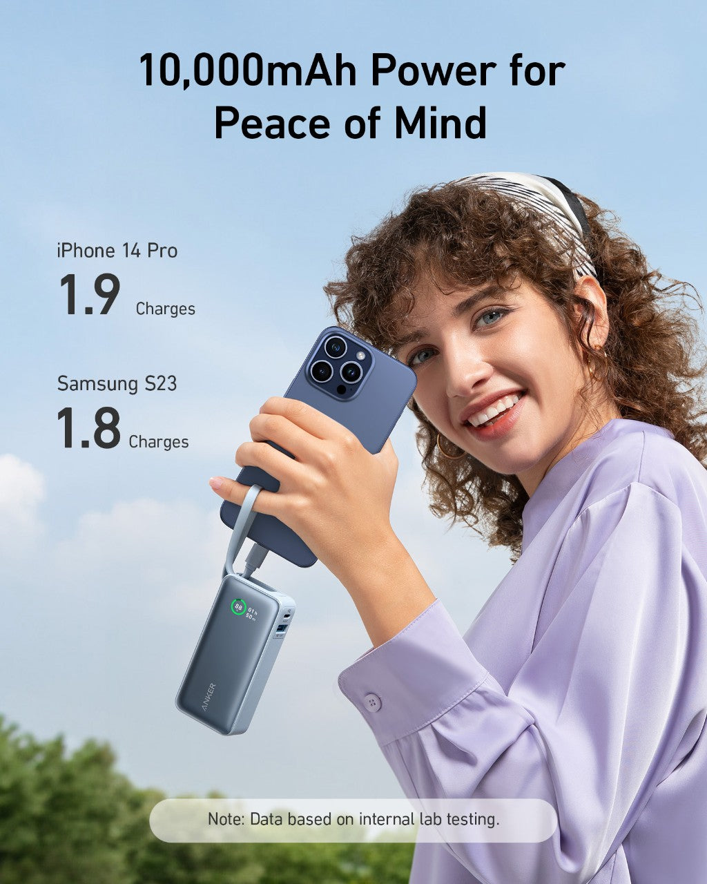 Anker Nano Power Bank (30W, Built-In USB-C Cable) image 3