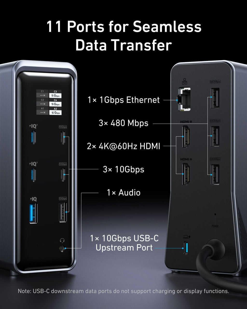 Anker Prime Charging Docking Station (14-in-1, Dual Display, 160W) image 3