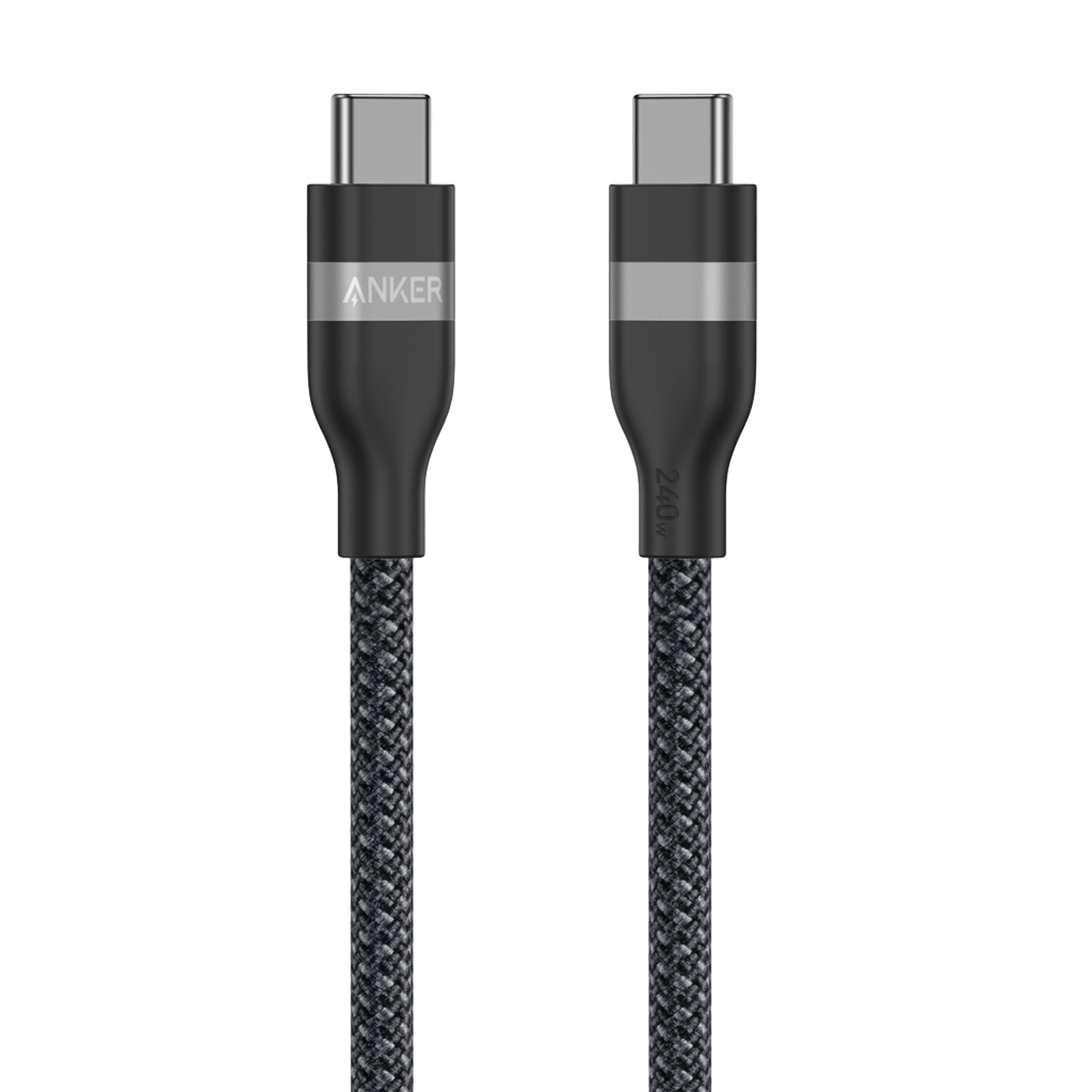 Anker USB-C to USB-C Cable (3 ft / 6 ft, 240W, Upcycled-Braided) image 0