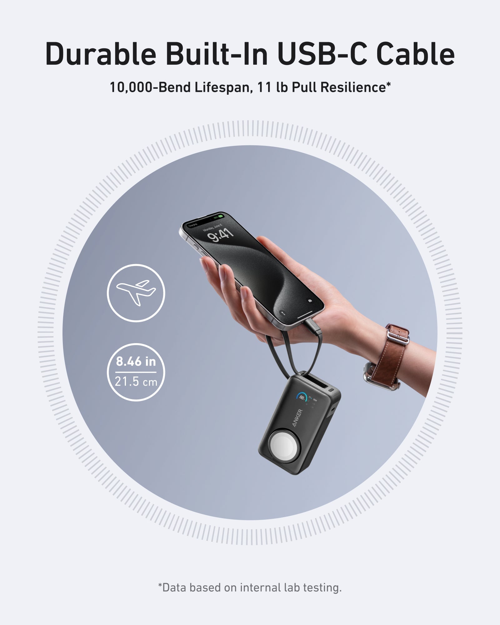 Anker MagGo Power Bank (10K, 35W, For Apple Watch) image 3