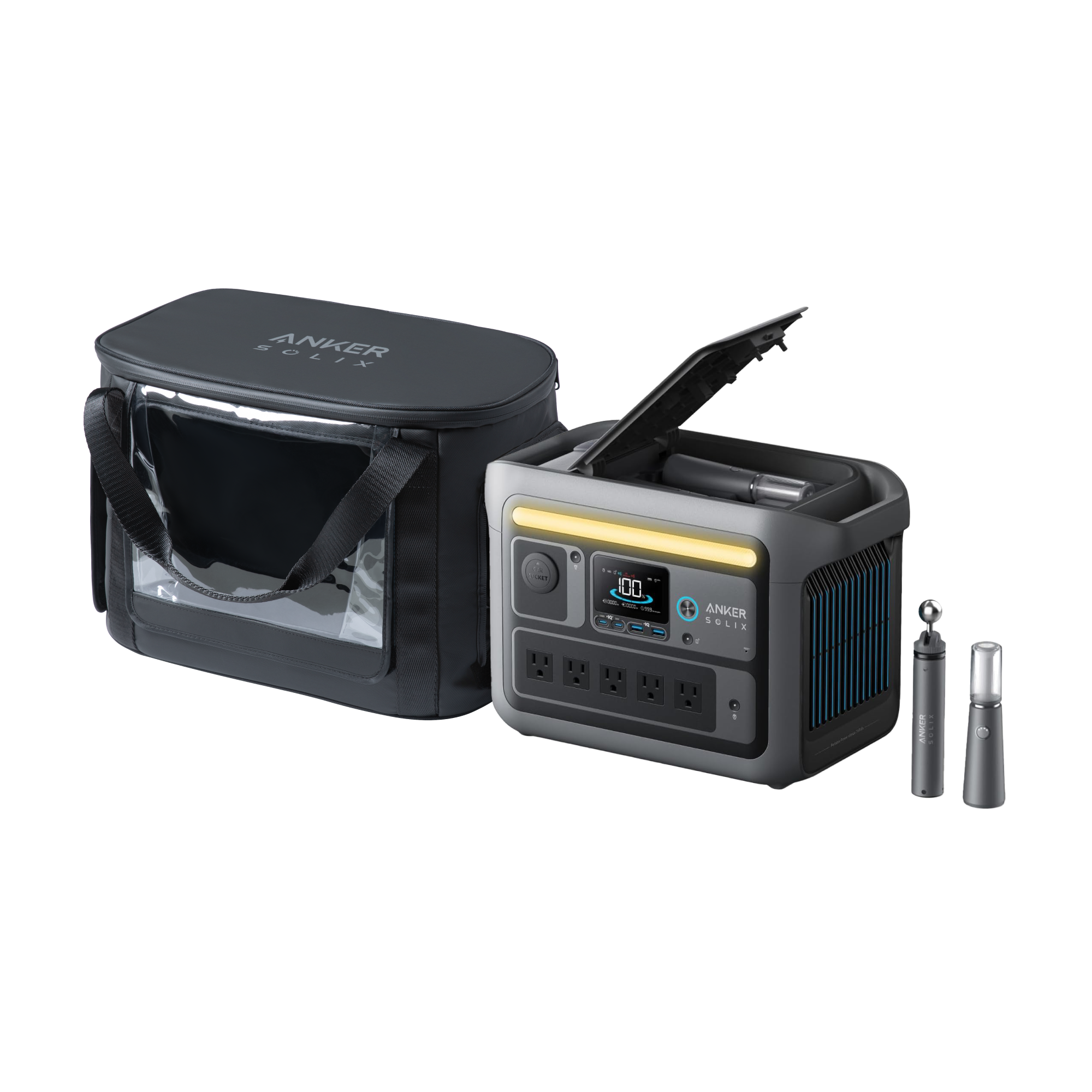 Anker SOLIX C800 Plus Portable Power Station + Water Resistant Bag image 0