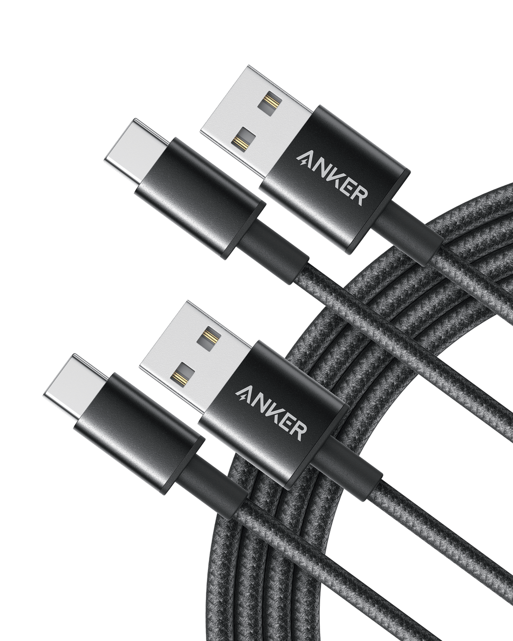 Anker Premium Nylon USB-C to USB-A Cable (2-Pack) image 0