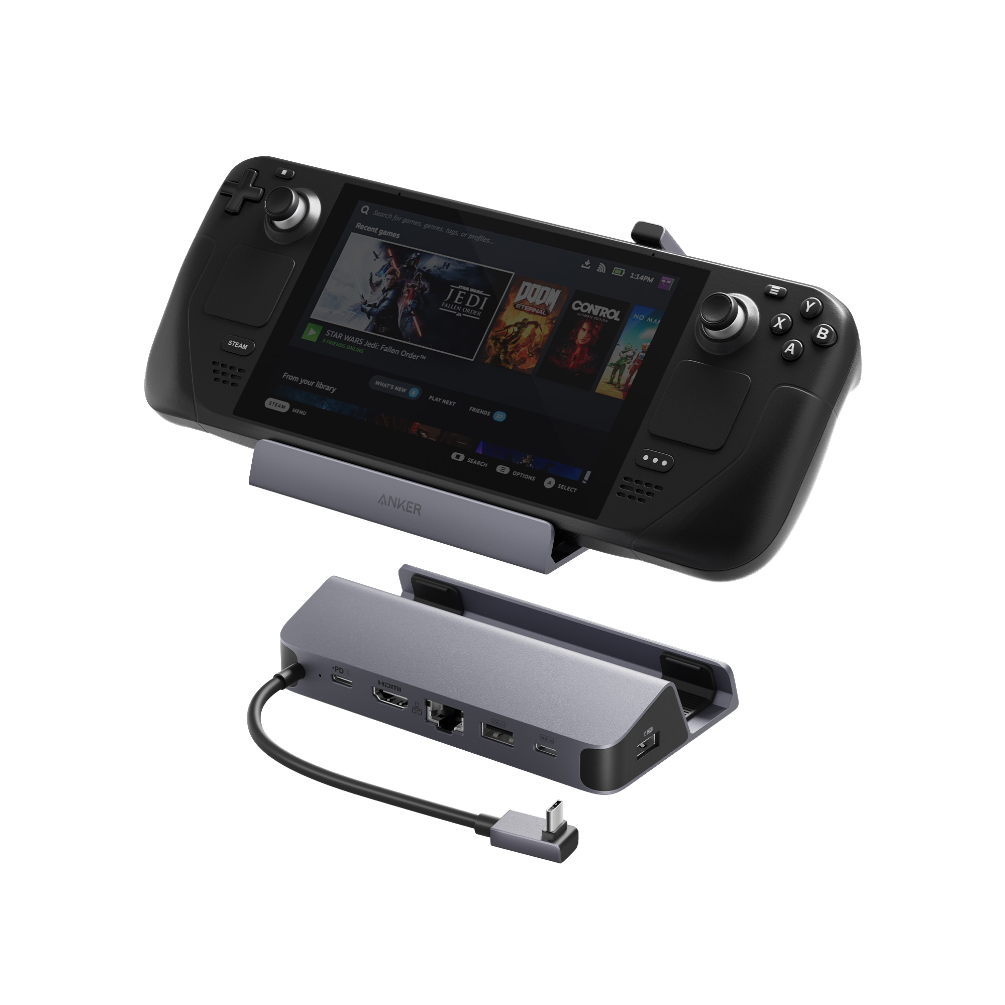 Anker USB-C Hub (6-in-1, For Handheld Game Console) image 0