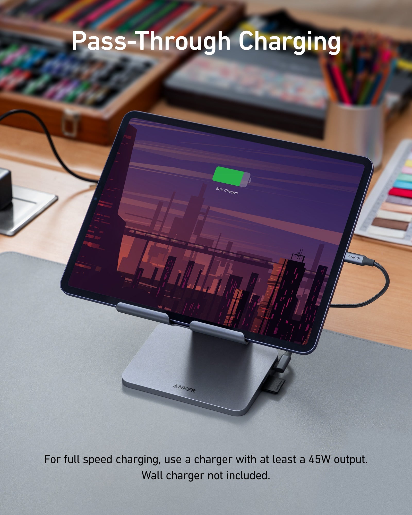 Anker 551 USB-C Hub (8-in-1, Tablet Stand) image 3