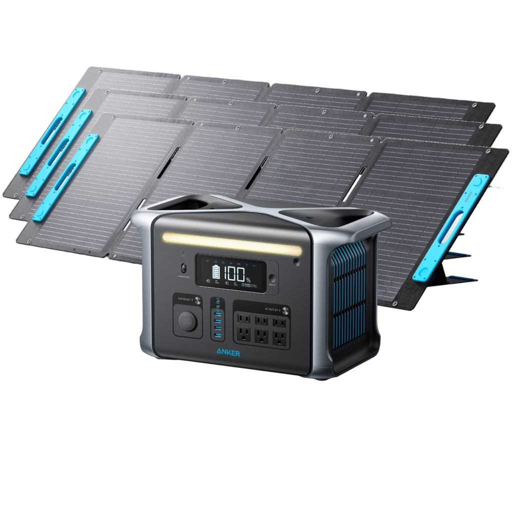 Anker SOLIX F1200 Solar Generator + 3200W Solar Panels image 0