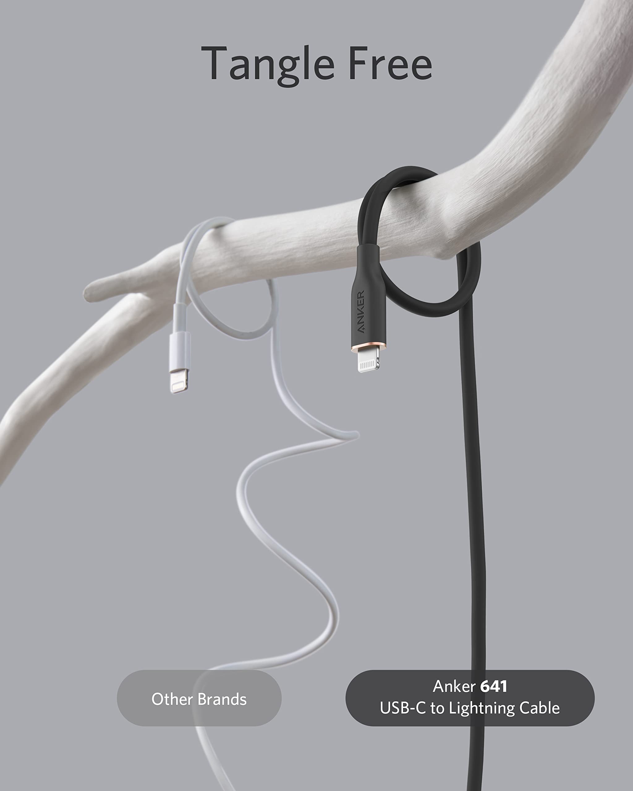Anker 641 USB-C to Lightning Cable (Flow, Silicone) image 2