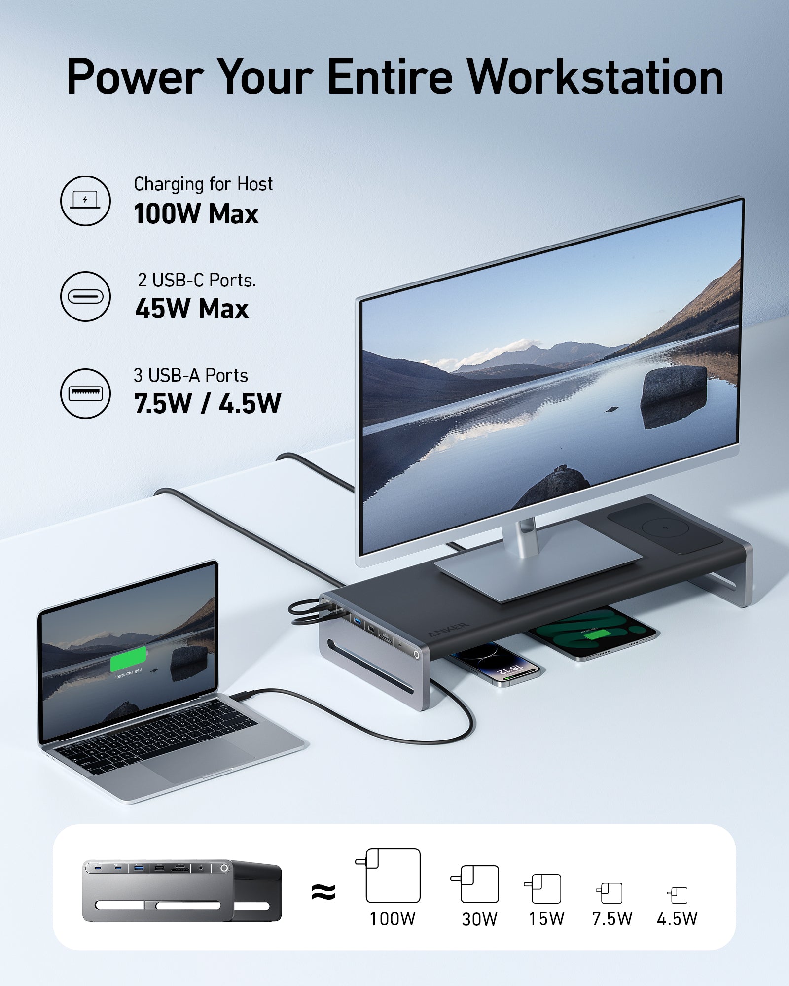 Anker 675 USB-C Docking Station (12-in-1, Monitor Stand, Wireless) image 4