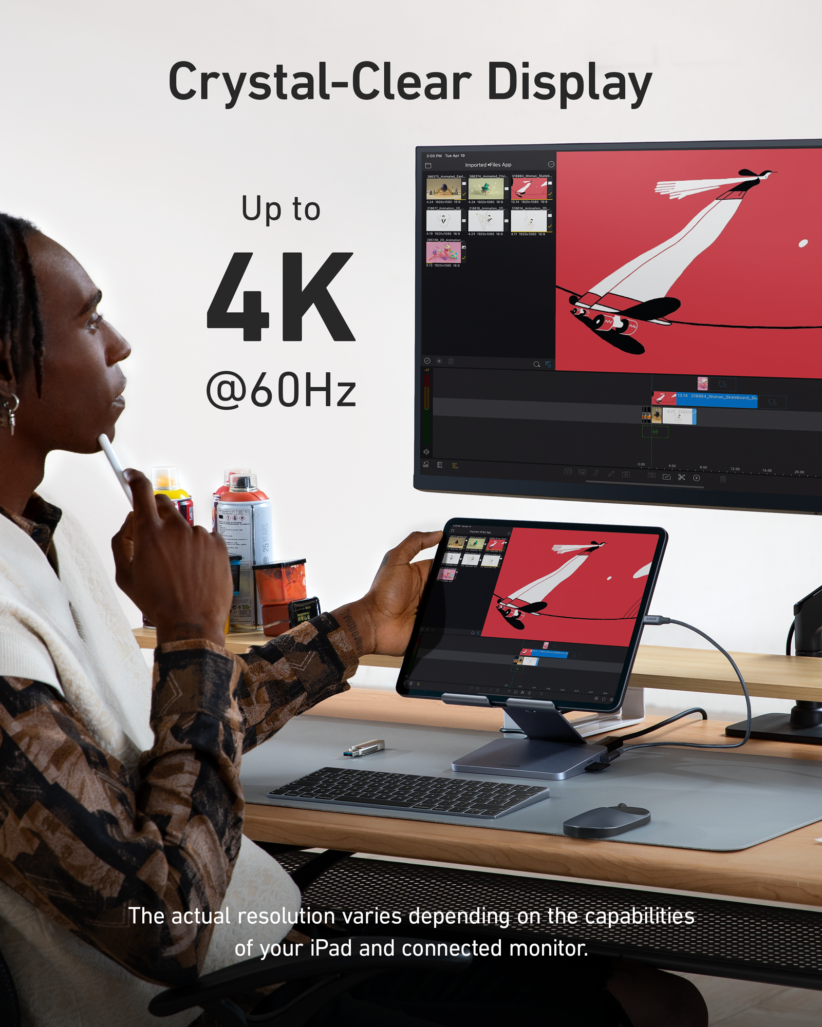 Anker 551 USB-C Hub (8-in-1, Tablet Stand) image 4