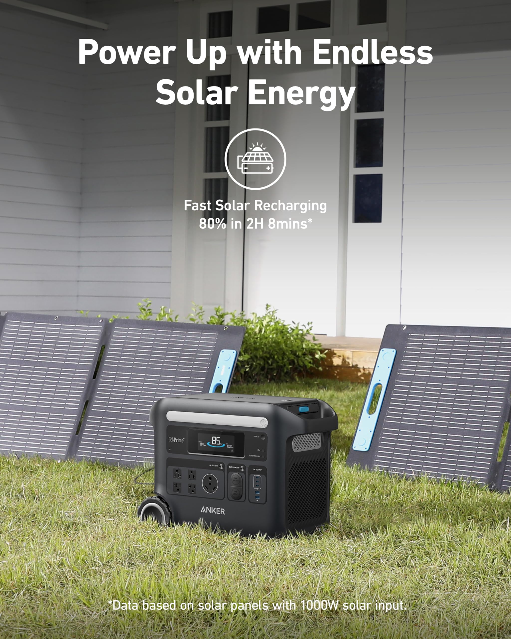 Anker SOLIX F2600 Solar Generator + 200W Solar Panel image 3