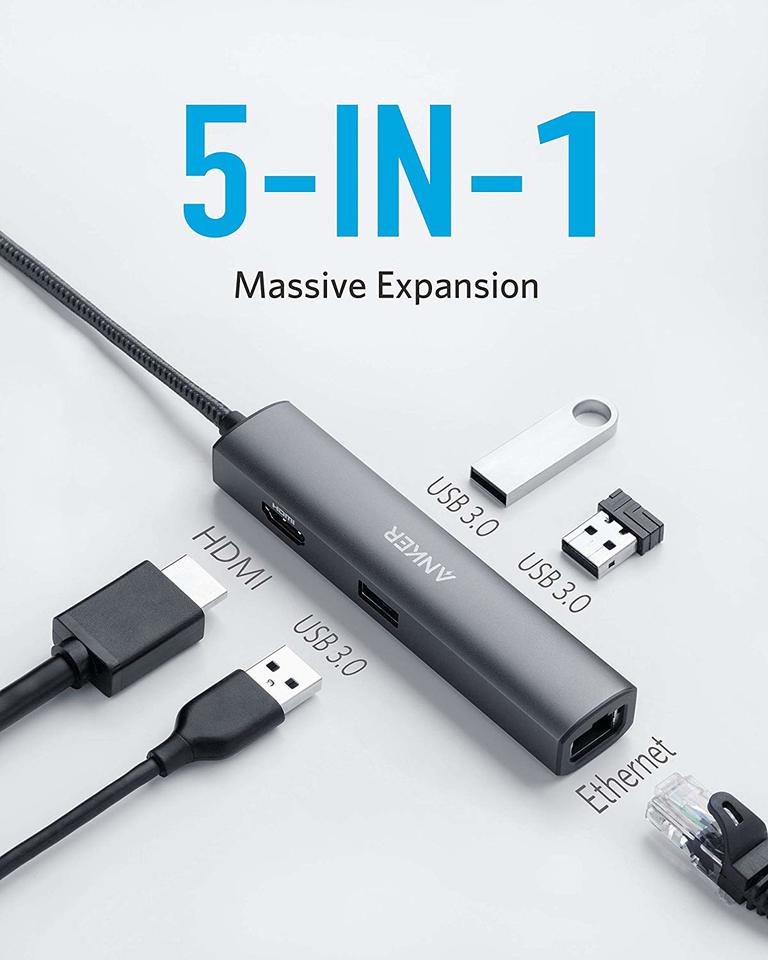 Anker 533 USB-C Hub (5-in-1, Slim) image 1