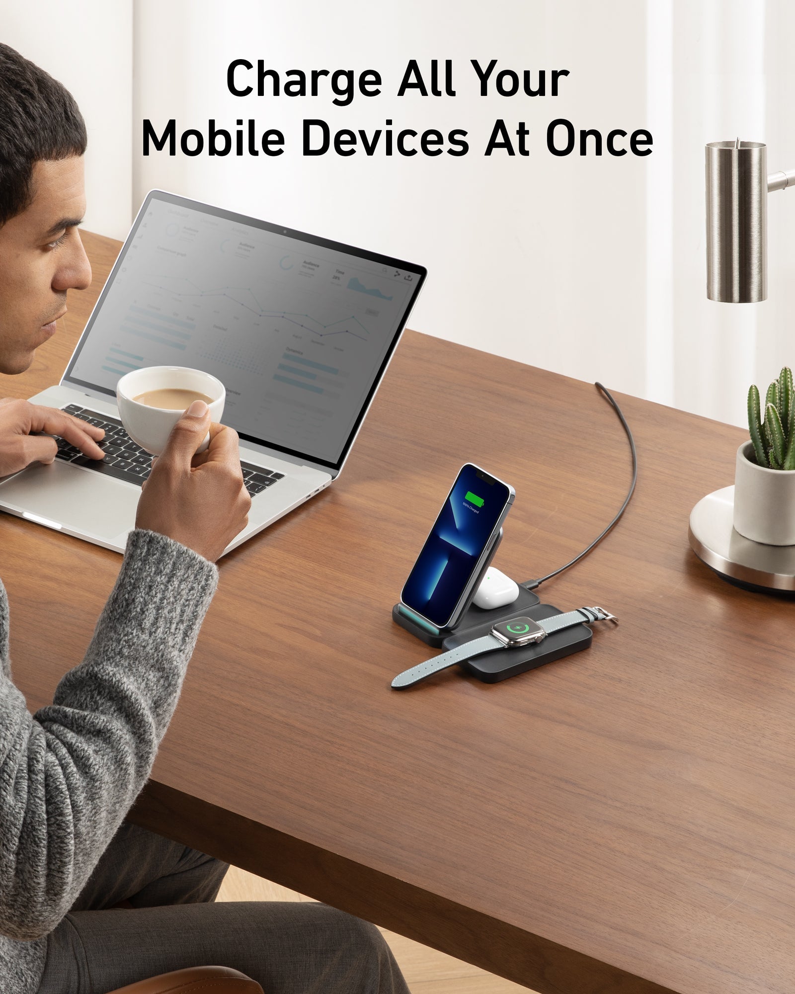 Anker 533 Wireless Charger (3-in-1 Stand) image 1