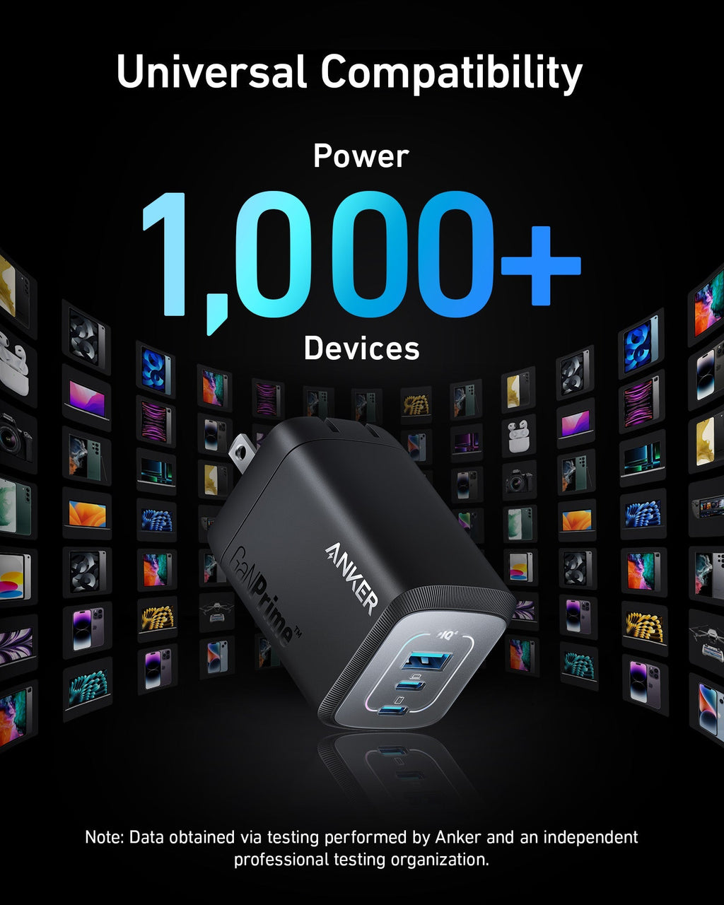 Anker Prime 100W GaN Wall Charger (3 Ports) image 5