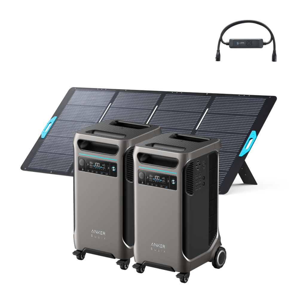 2Anker SOLIX F3800 + Double Power Hub + 400W Solar Panel image 0