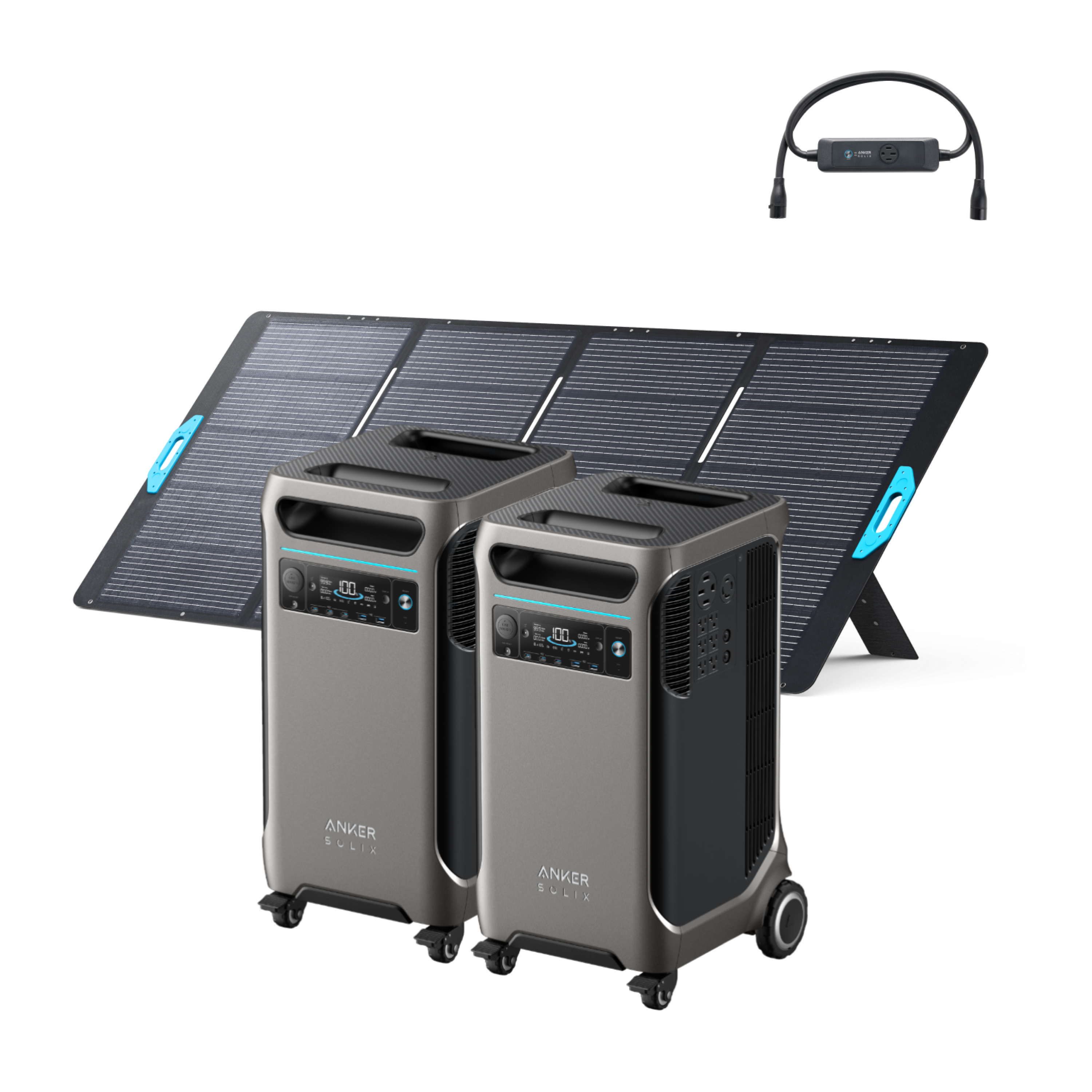 2Anker SOLIX F3800 + Double Power Hub + 400W Solar Panel image 0