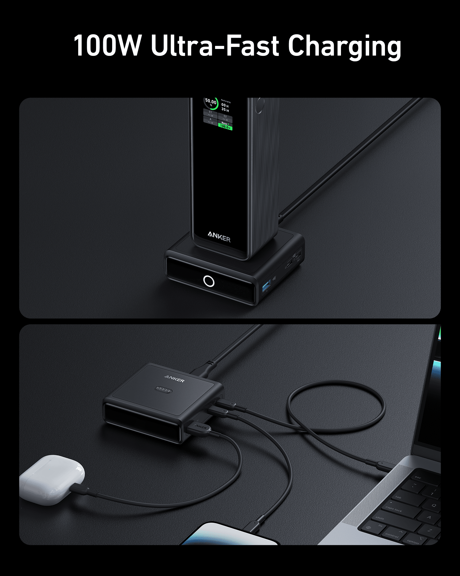 Anker 100W Charging Base for Anker Prime Power Bank image 3