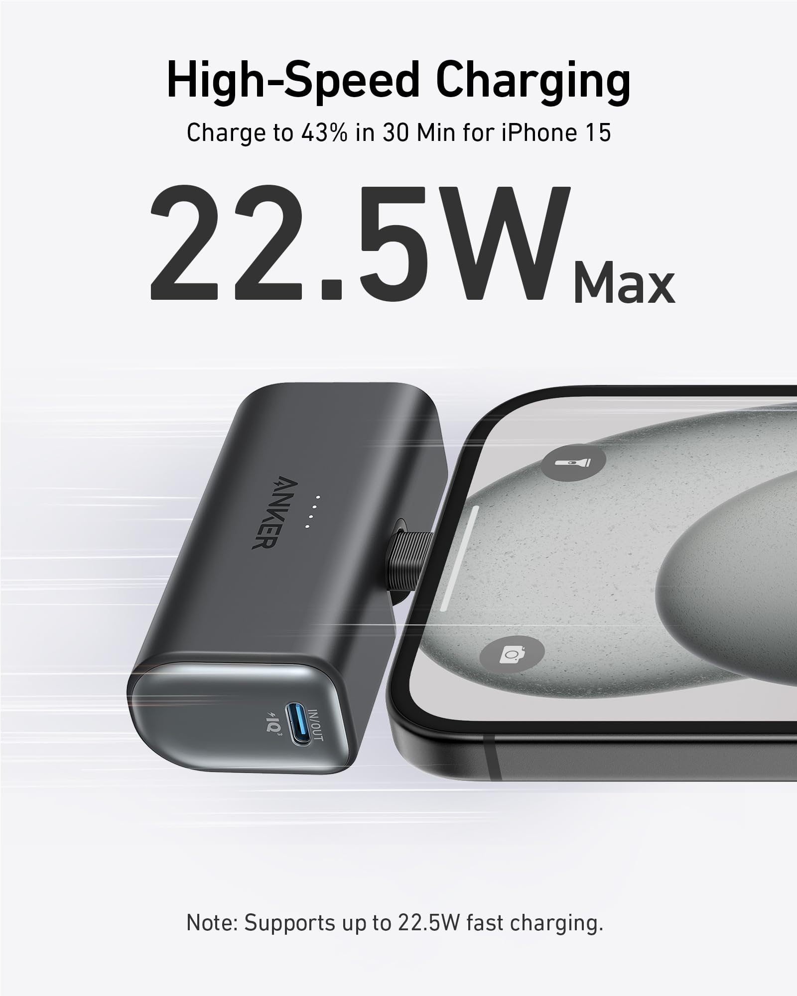 Anker Nano Power Bank (22.5W, Built-In USB-C Connector) image 3