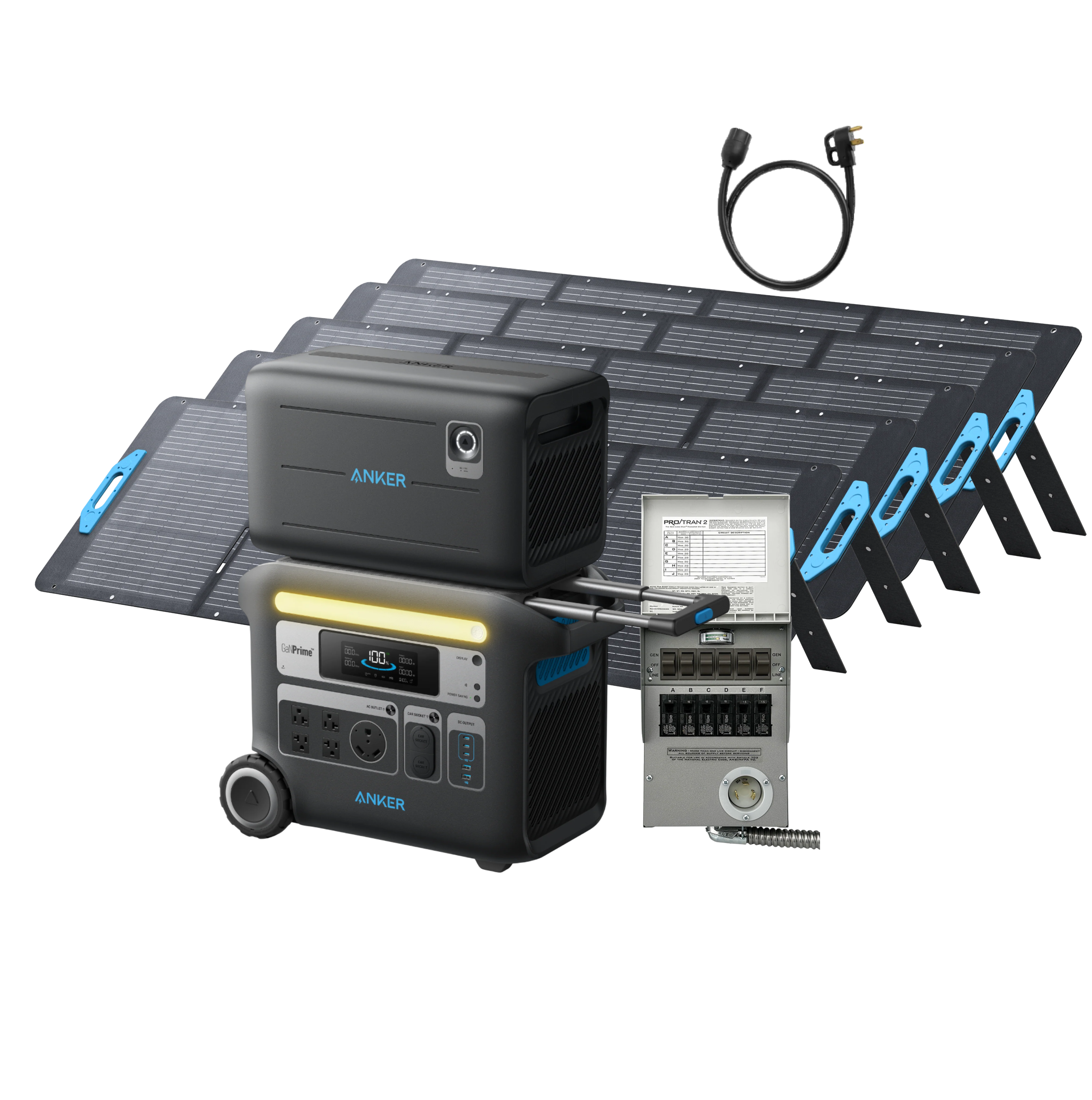 Anker SOLIX F2000 + BP2000 Expansion Battery + 5200W Solar Panel + Home Backup Kit image 0