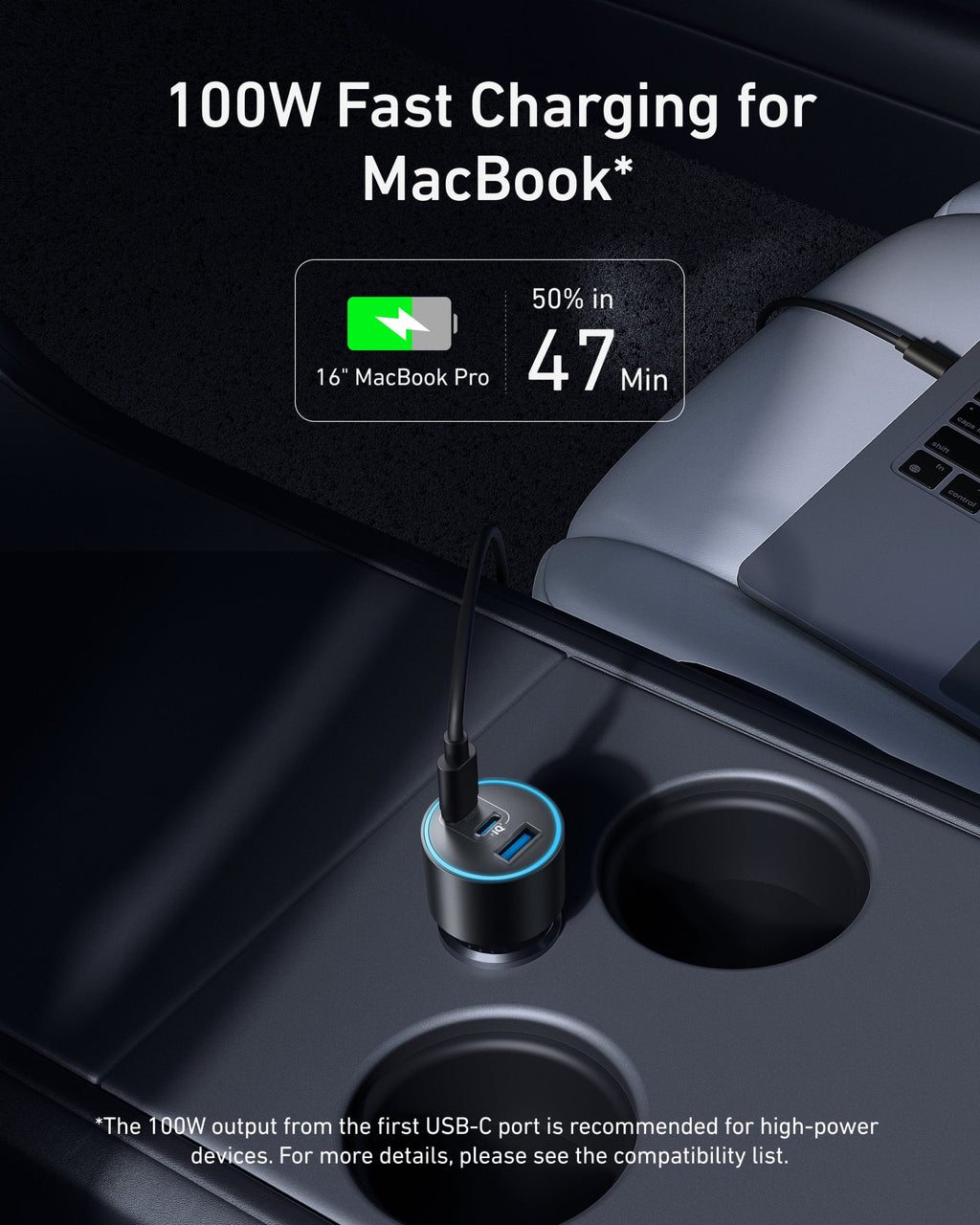 Anker Nano Car Charger (167.5W, 3 Ports) image 2