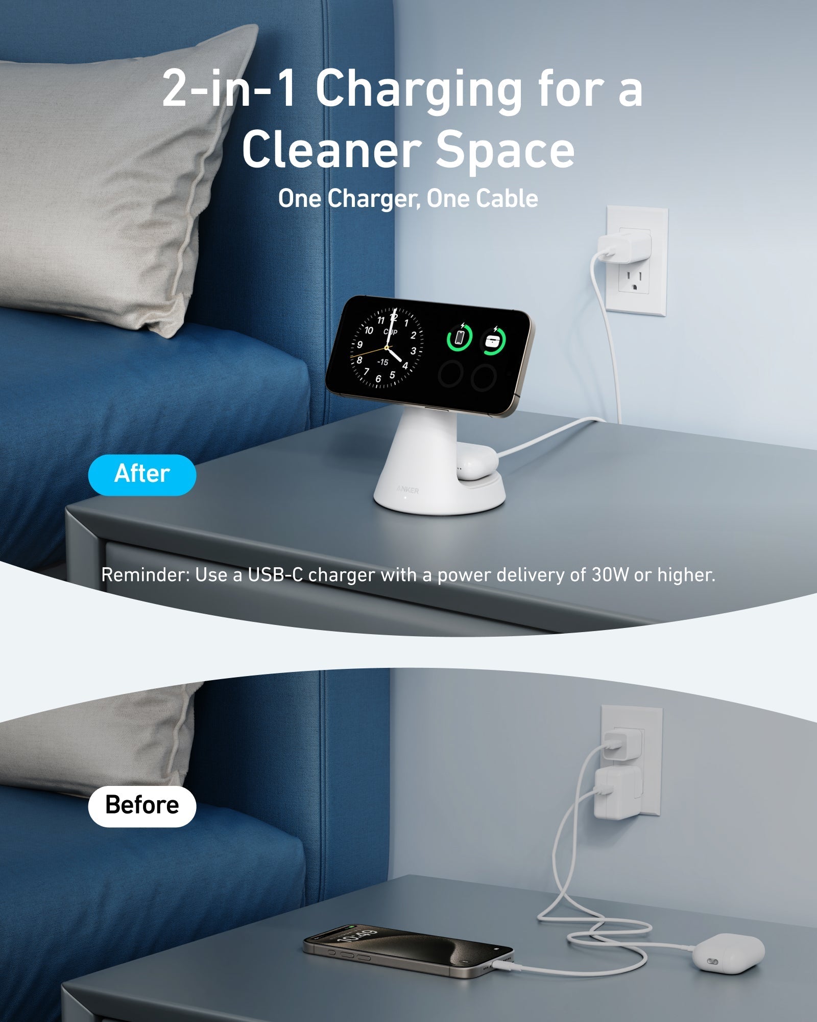 Anker MagGo Wireless Charger (2-in-1, Dock Stand) image 3