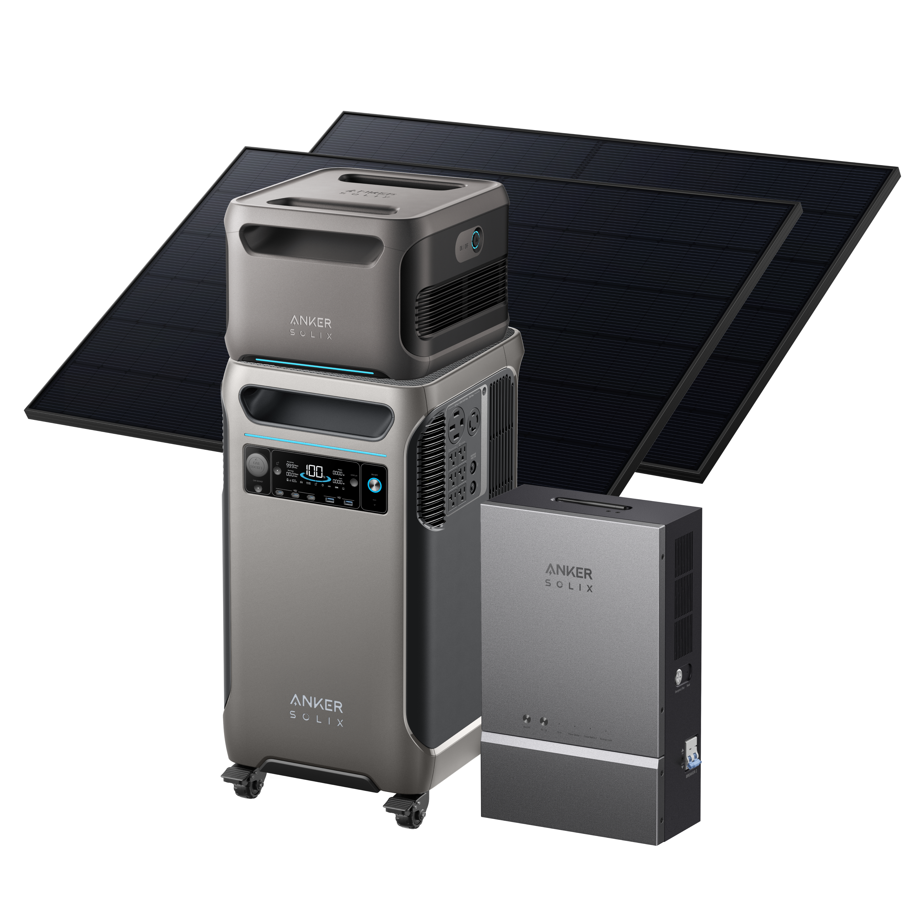 Anker SOLIX F3800 + Expansion Battery + Smart Home Power Kit + 2410W Rigid Solar Panels image 0