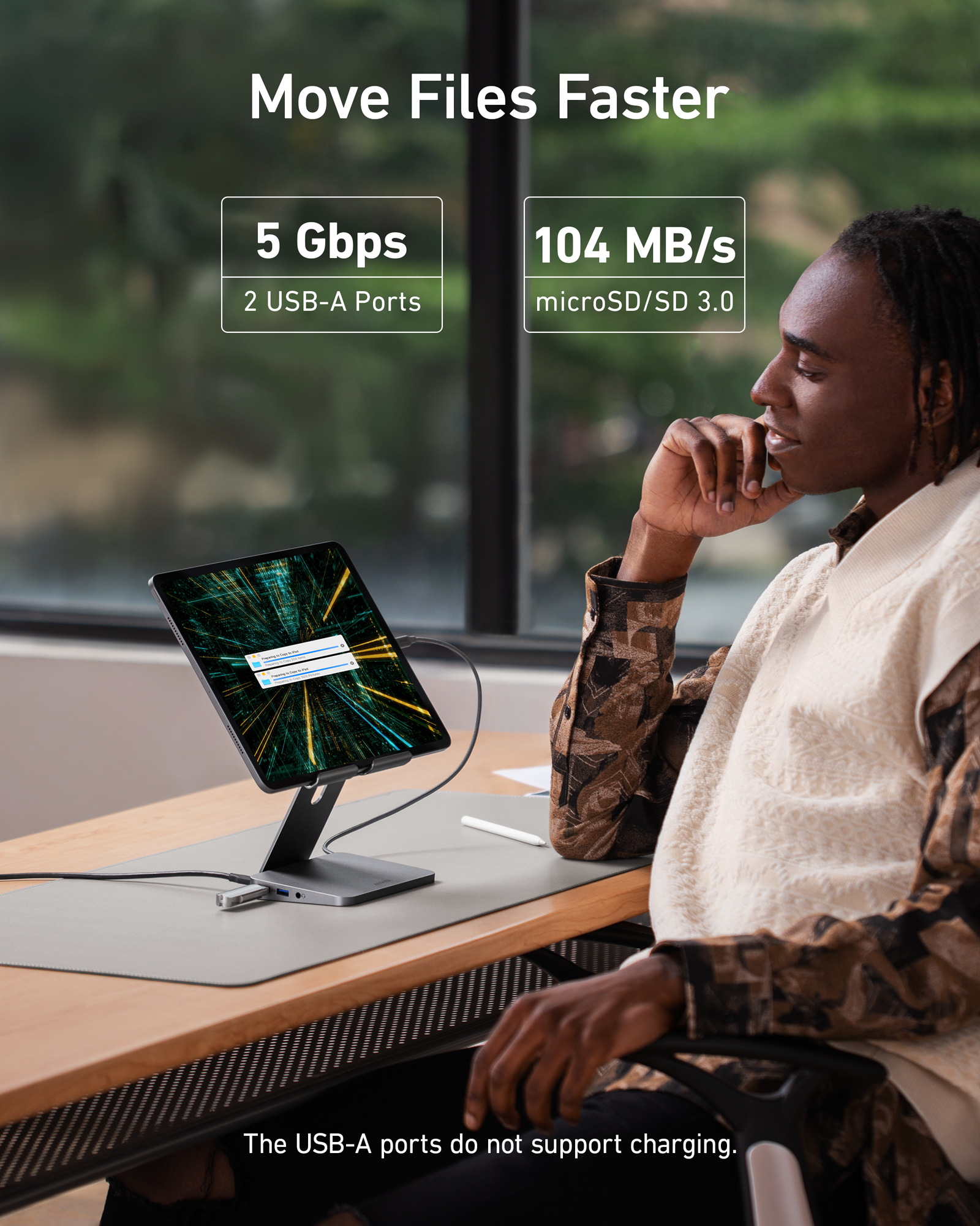Anker 551 USB-C Hub (8-in-1, Tablet Stand) image 5