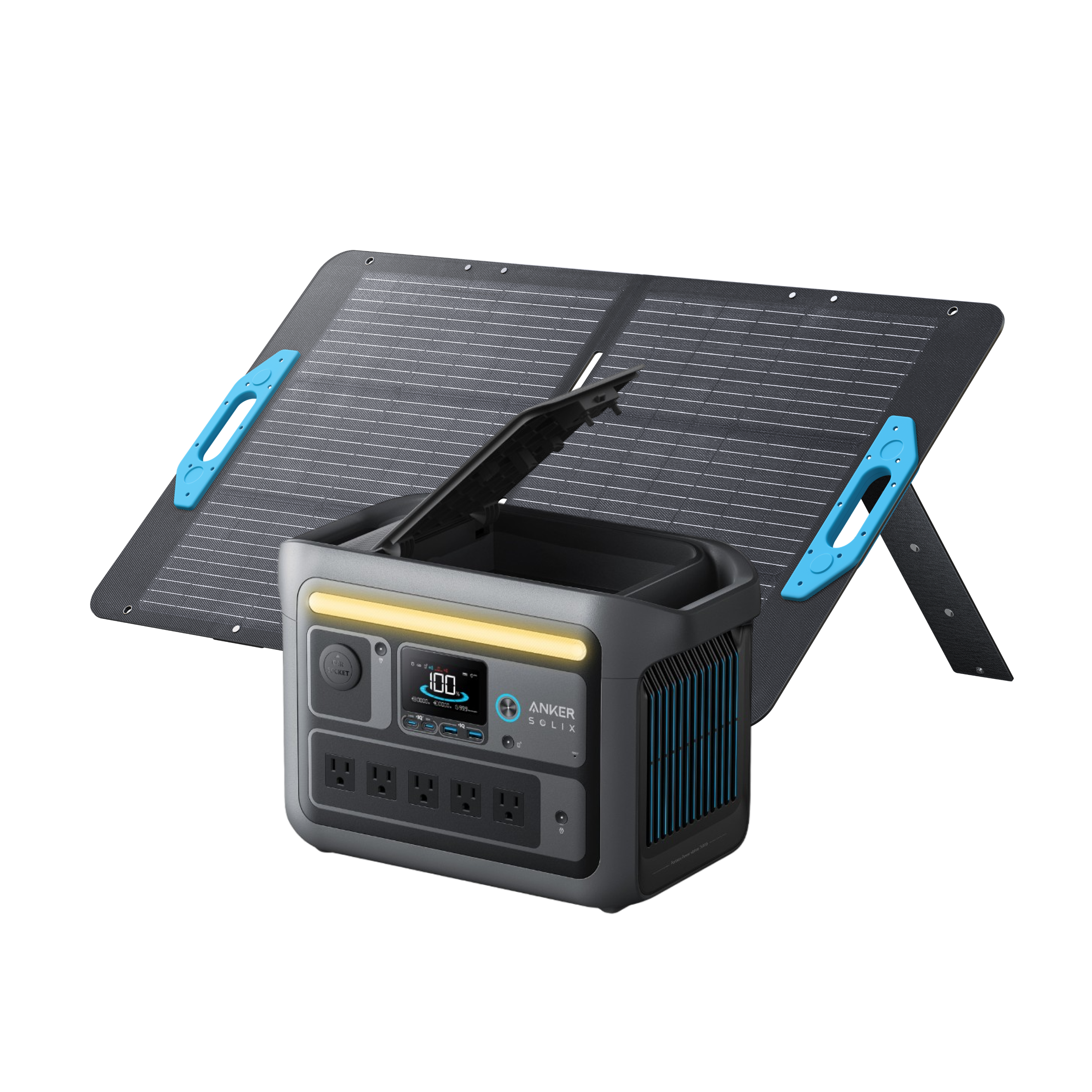 Anker SOLIX C800 Solar Generator + 100W Solar Panel image 0