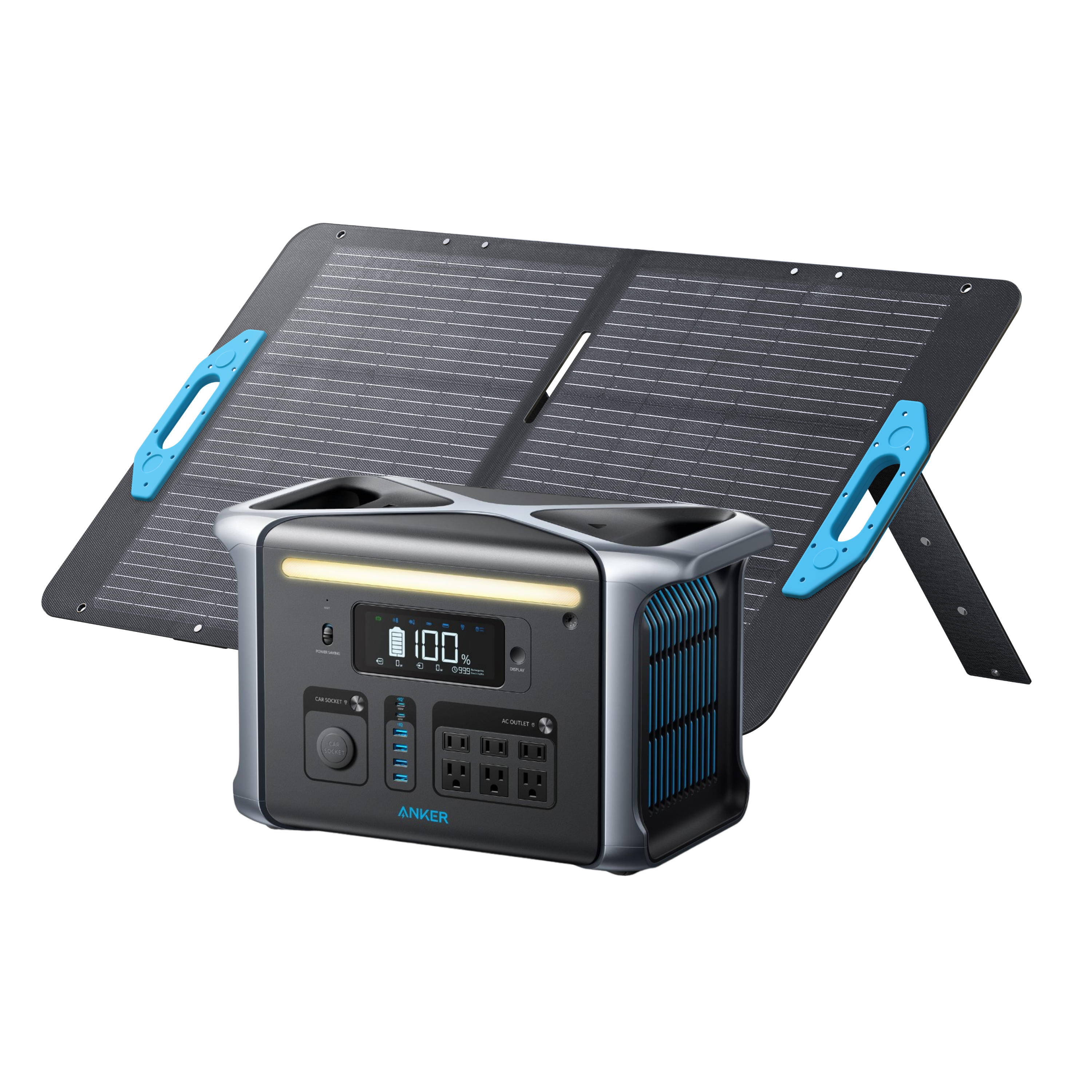 Anker SOLIX F1200 Solar Generator + 100W Solar Panel image 0