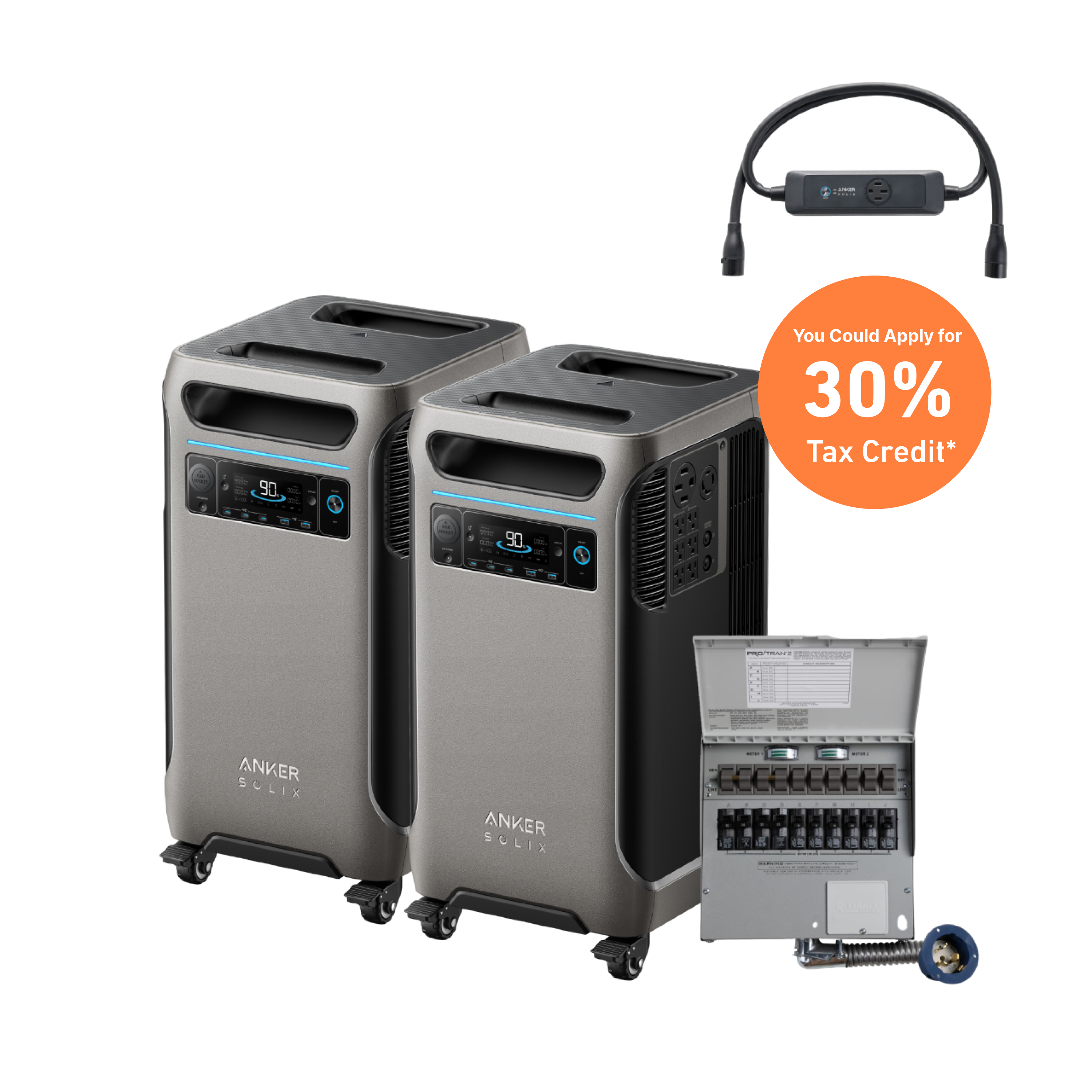 2Anker SOLIX F3800 + Power Backup Kit image 1