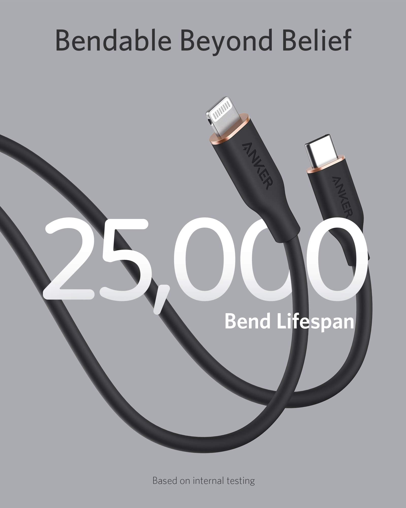 Anker 641 USB-C to Lightning Cable (Flow, Silicone) image 3