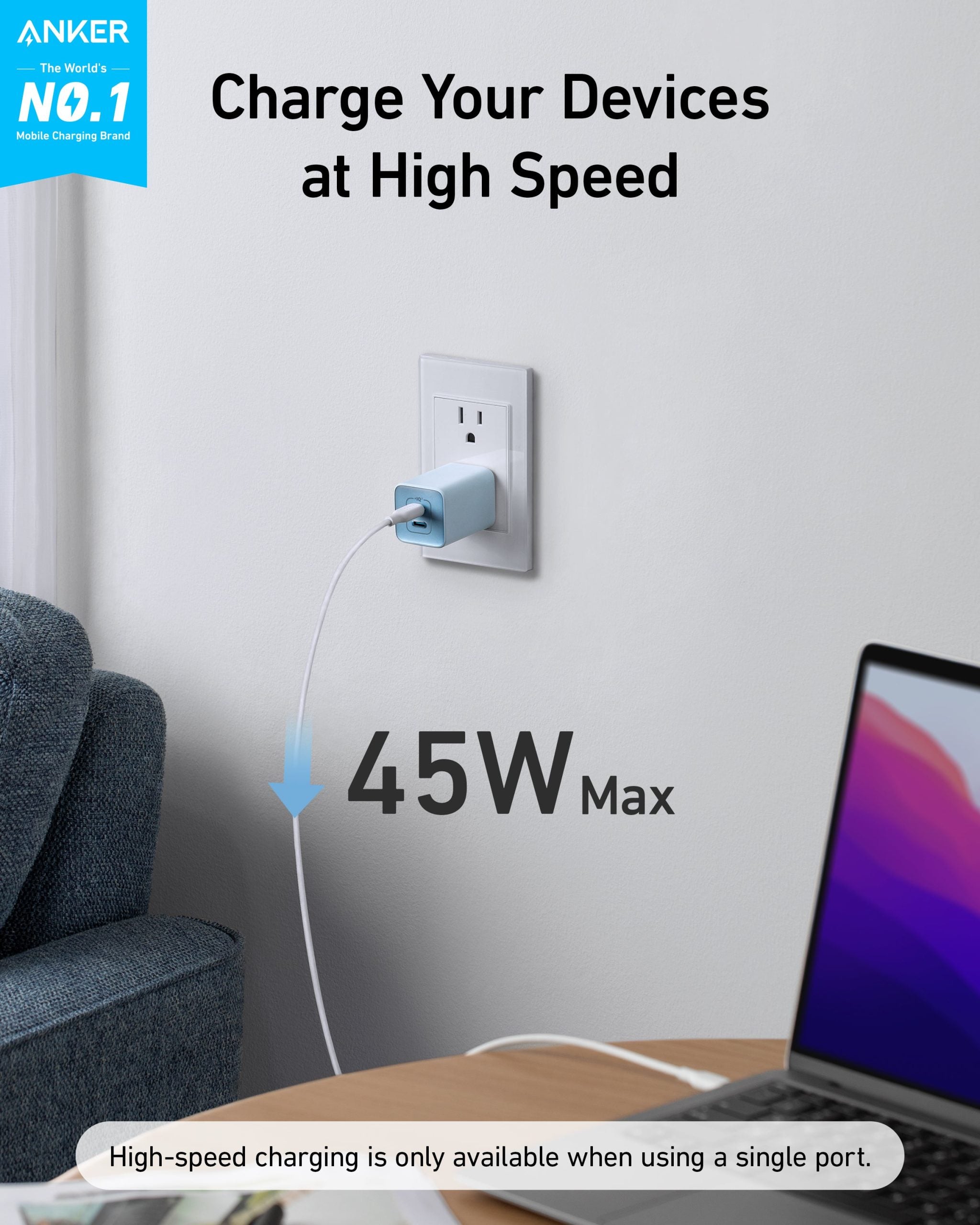 Anker 523 Charger (Nano 3, 47W) image 1