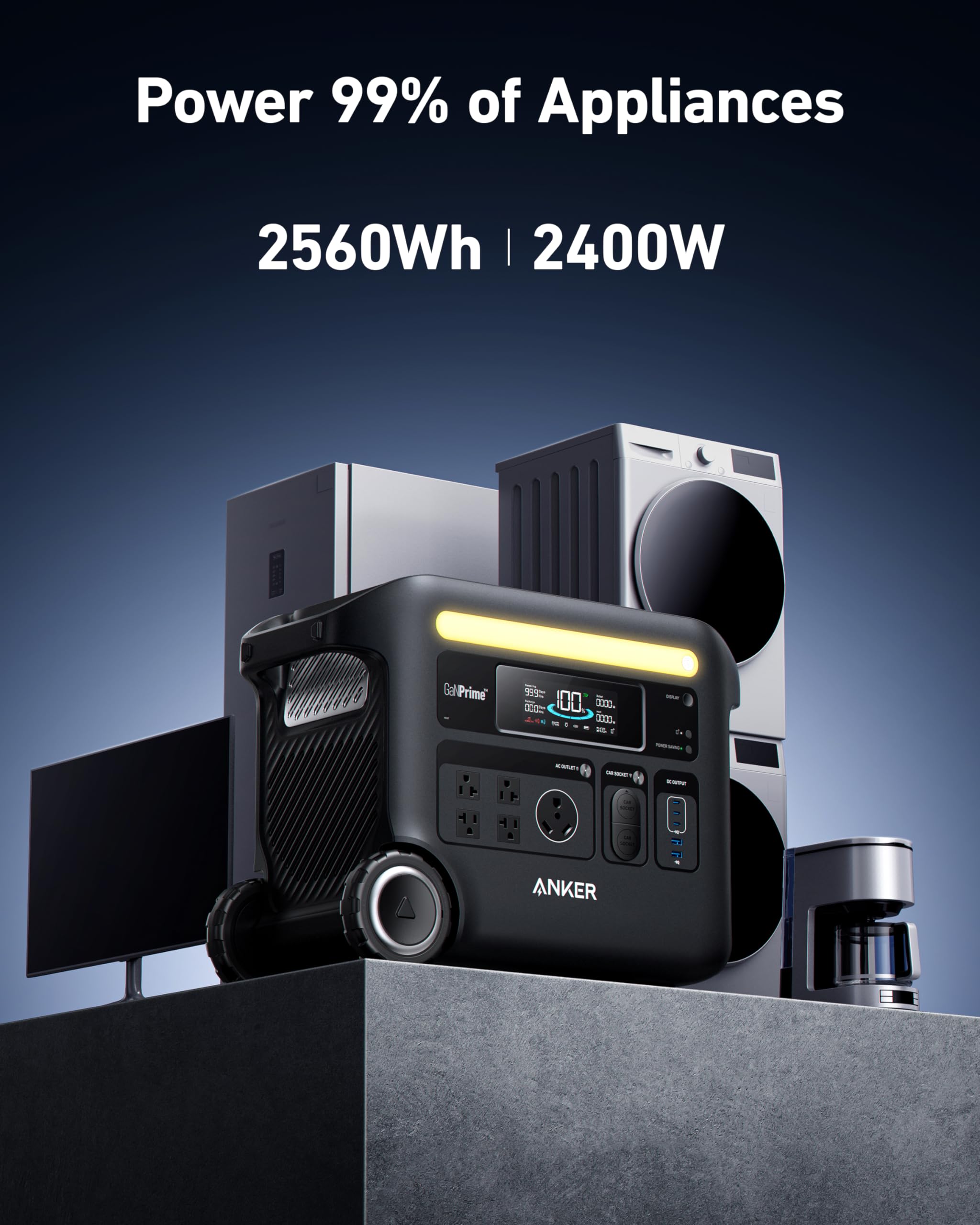 Anker SOLIX F2600 Solar Generator + 2200W Solar Panel image 2