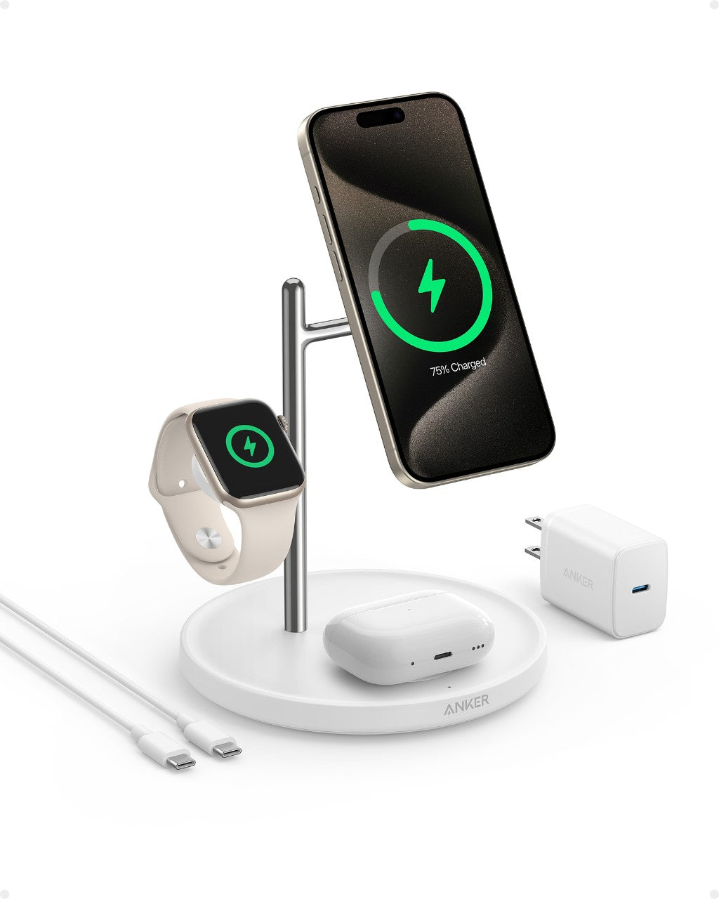 Anker MagGo Wireless Charging Station (3-in-1 Stand) image 1