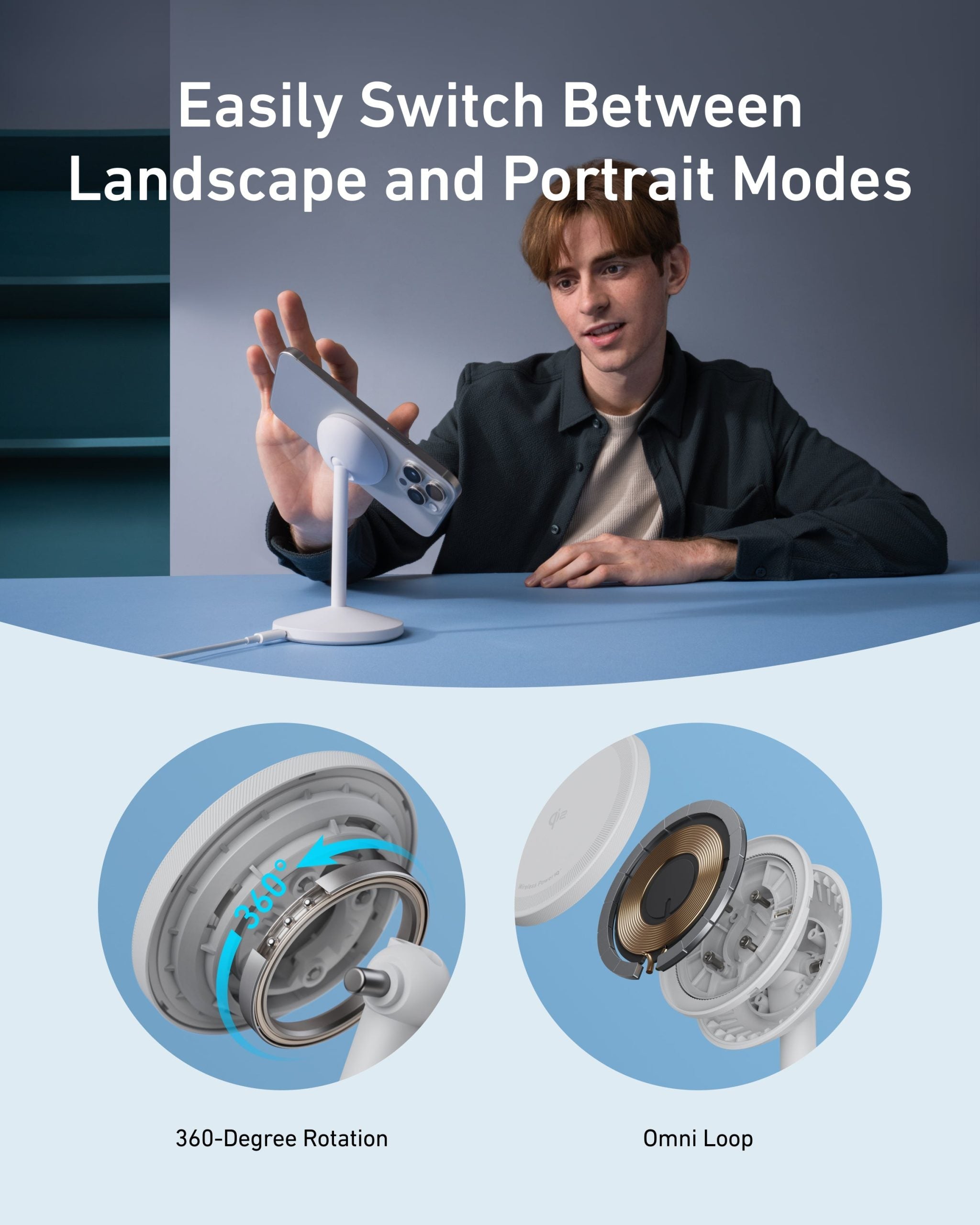 Anker MagGo Wireless Charger (Stand) image 3