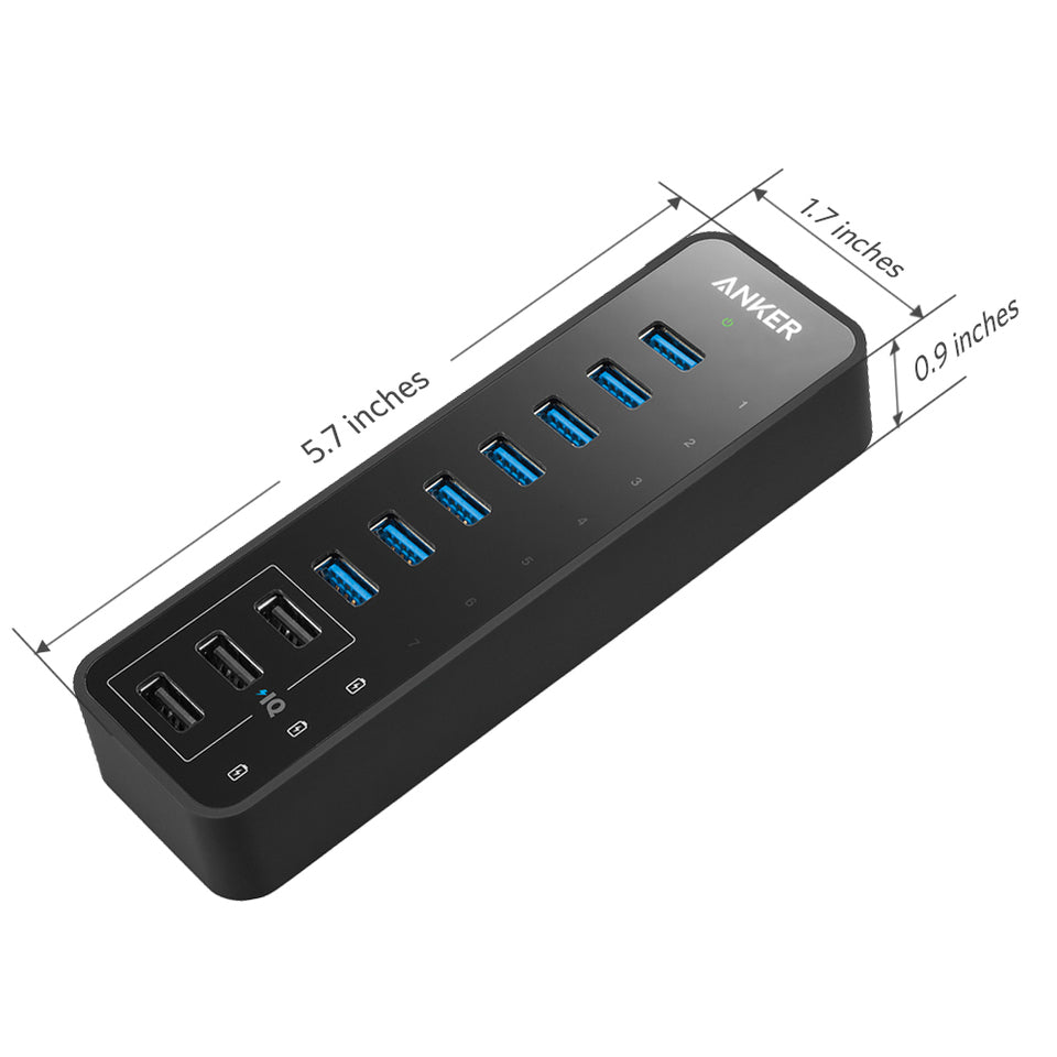 Anker 60W 10-Port USB 3.0 Data Hub image 2