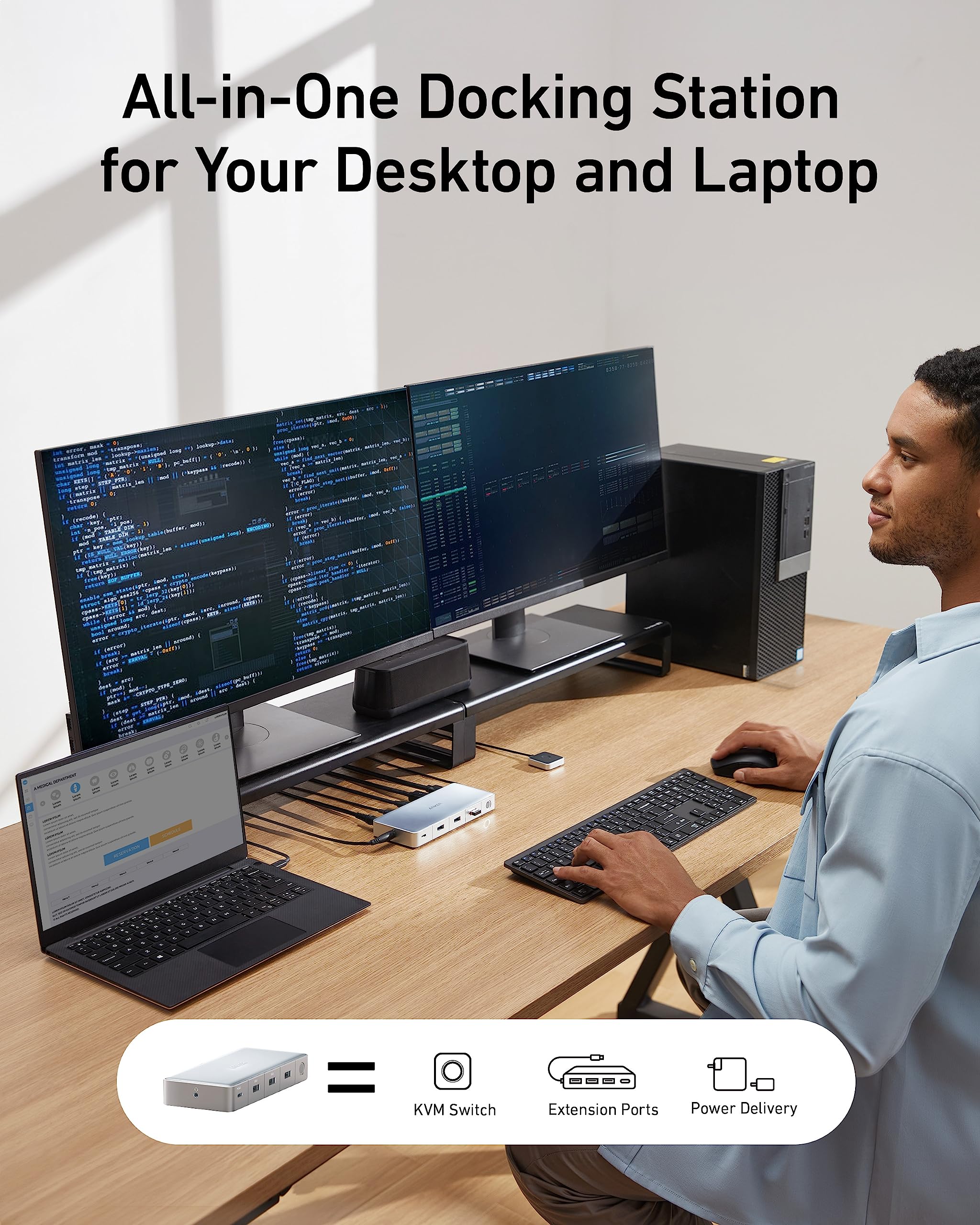 Anker 553 USB-C Docking Station (KVM Switch) image 3