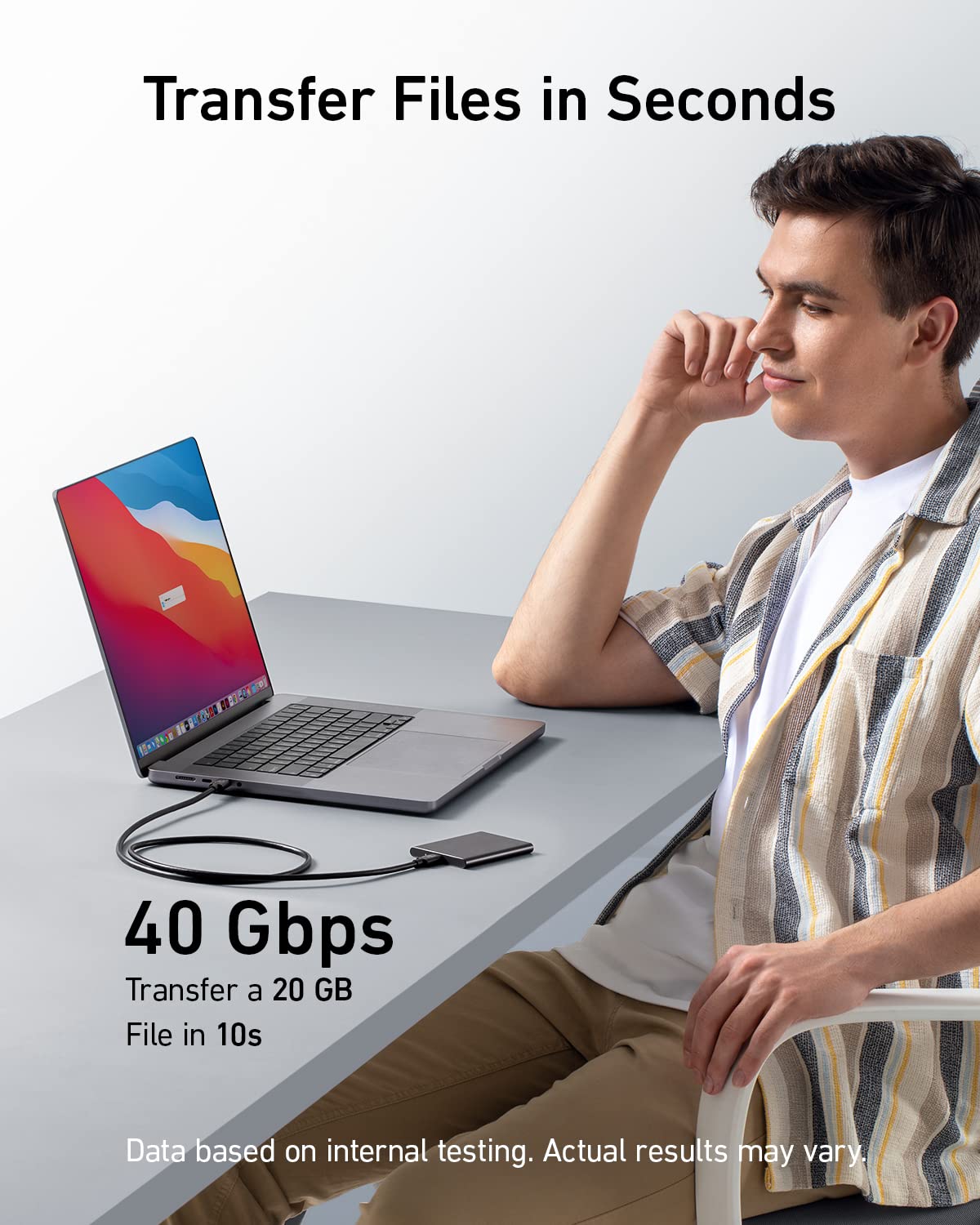 Anker 515 USB-C to USB-C Cable (Thunderbolt 4 Compatible) image 1