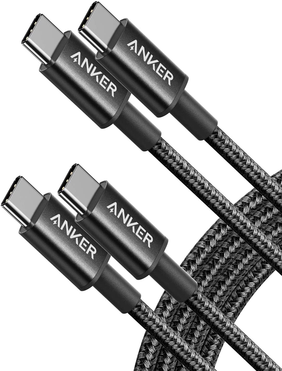 2 Pack New Nylon USB C to USB C Cable (3.3ft 60W) image 0