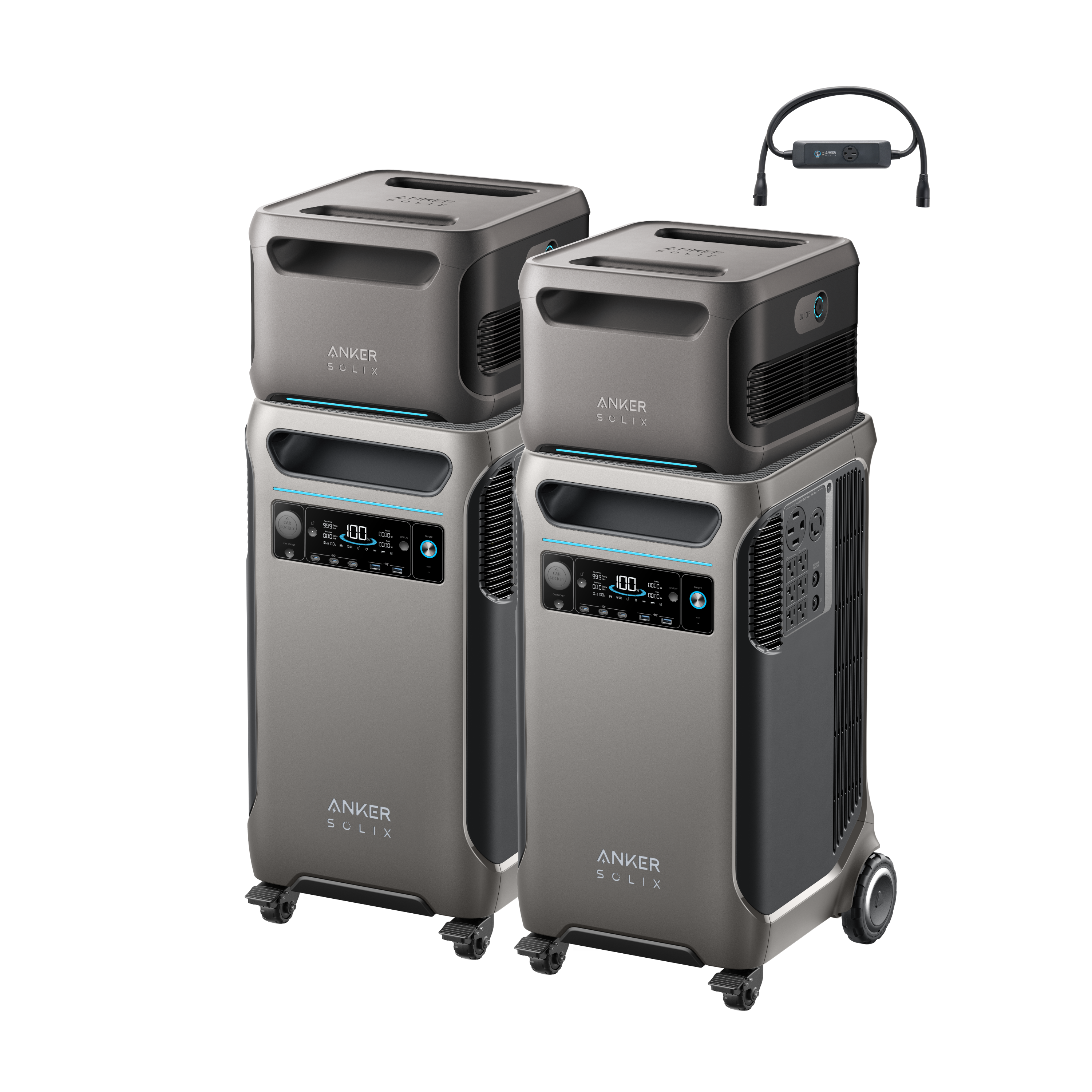 2Anker SOLIX F3800 + Double Power Hub + 2Expansion Battery image 0
