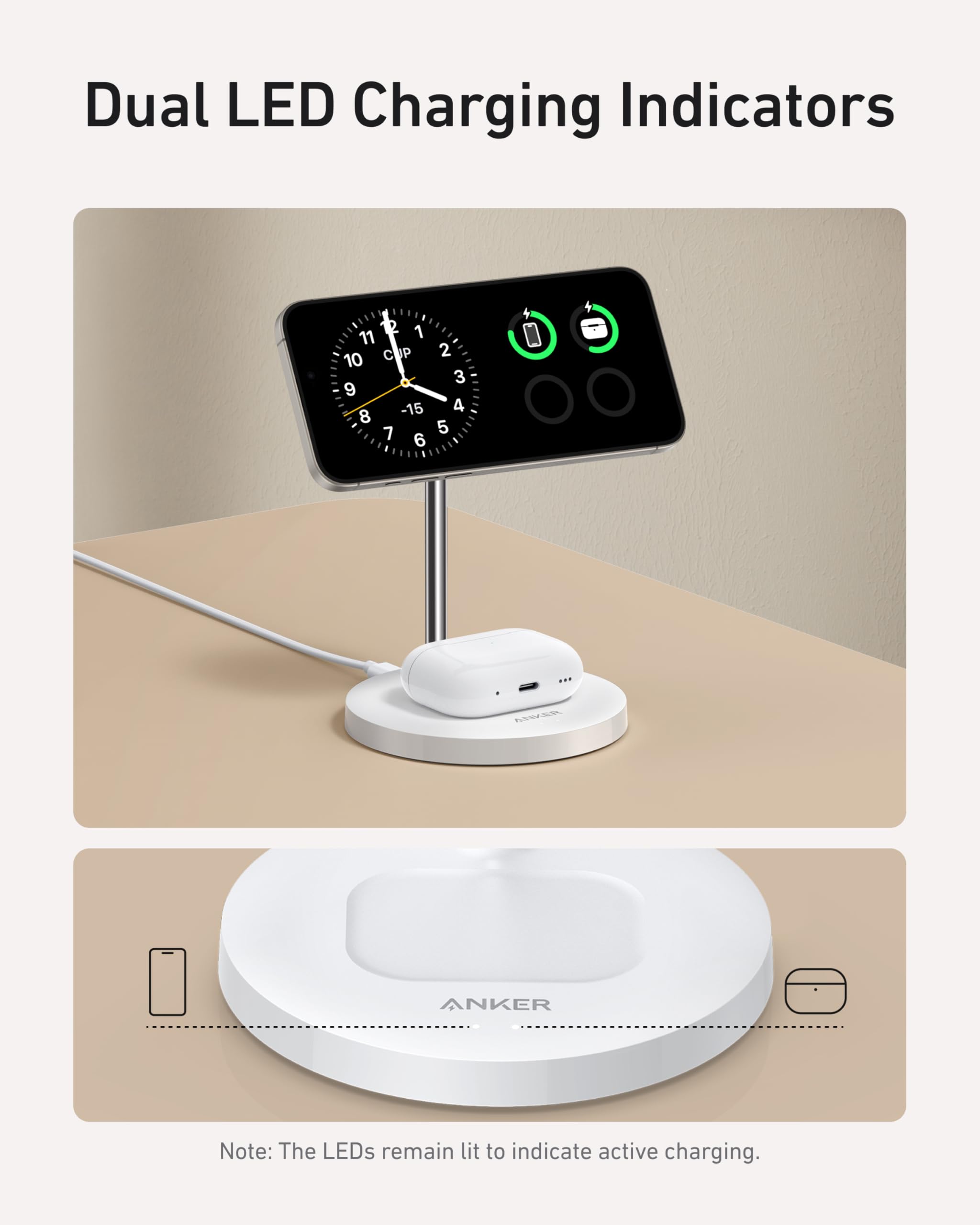 Anker MagGo Wireless Charger (2-in-1, Stand) image 4