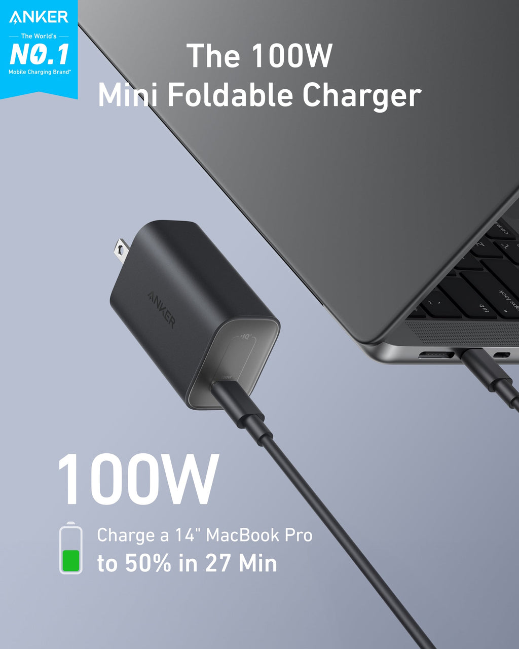 Anker Nano Charger (100W) with USB-C Cable image 5